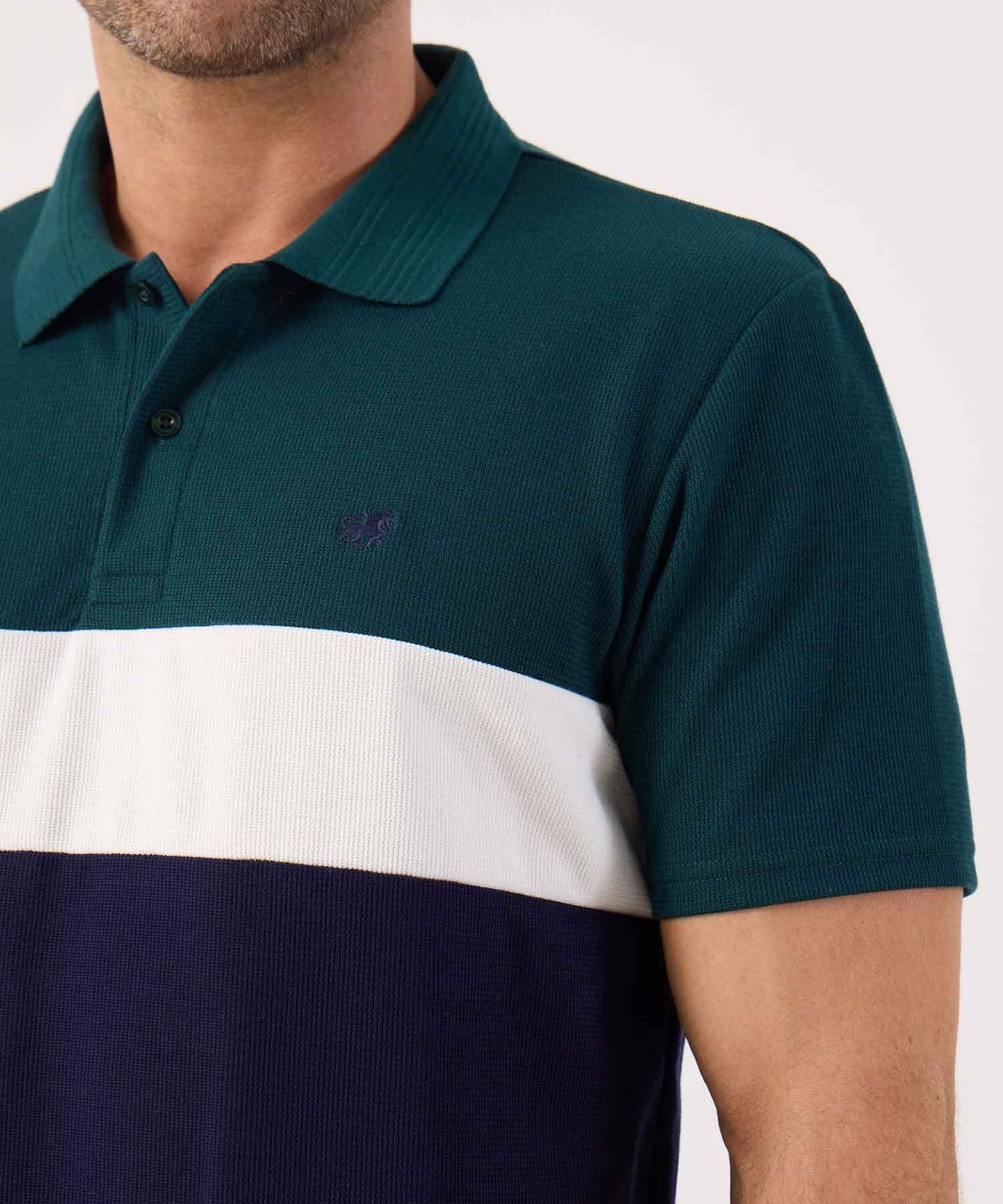 Polo Lumbre Clásico verde oliva para hombre, vista 3