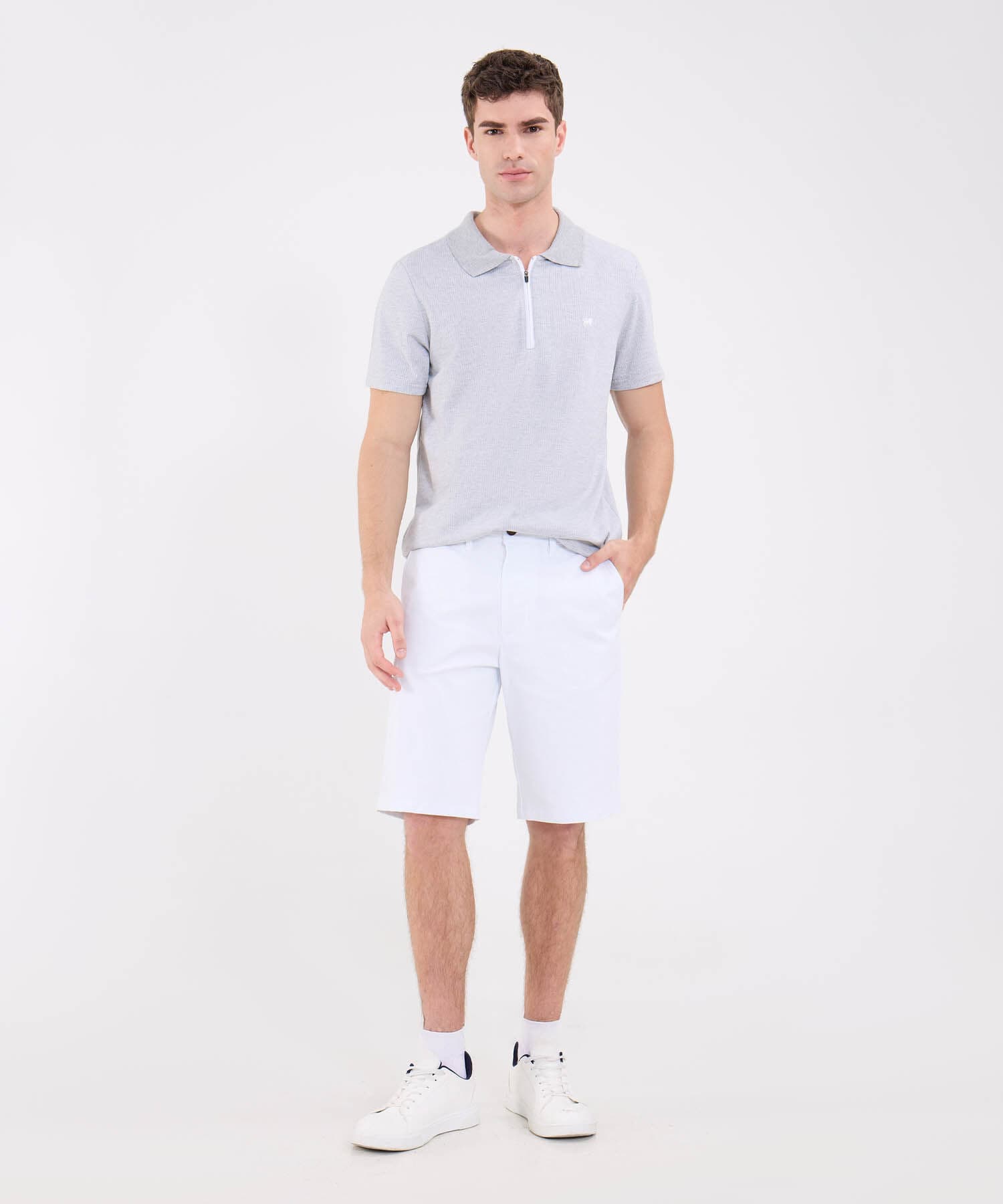 Polo Valentina Clásico gris humo para hombre, vista 2