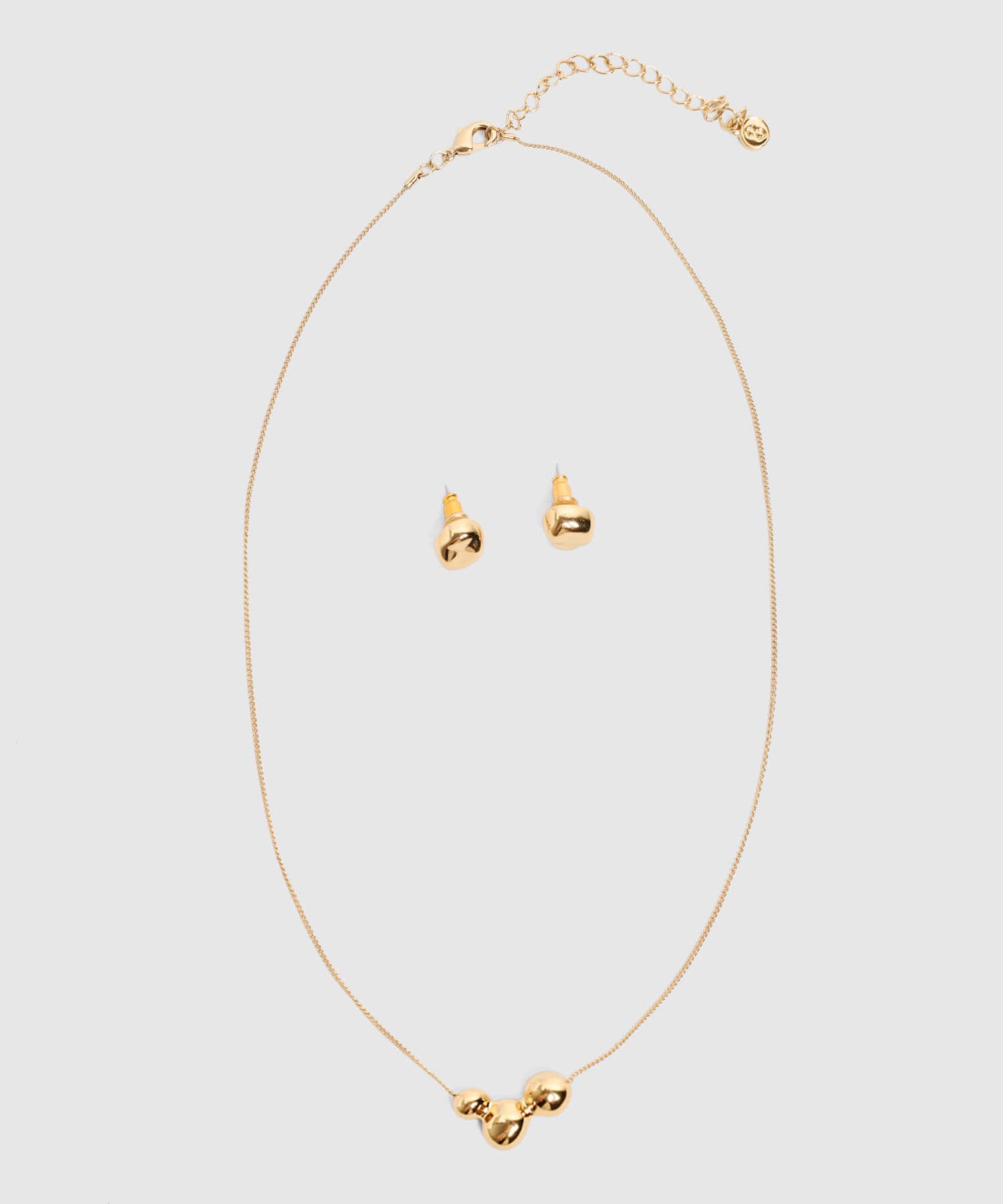 Aretes Isadora Texturizado dorado para mujer, vista principal