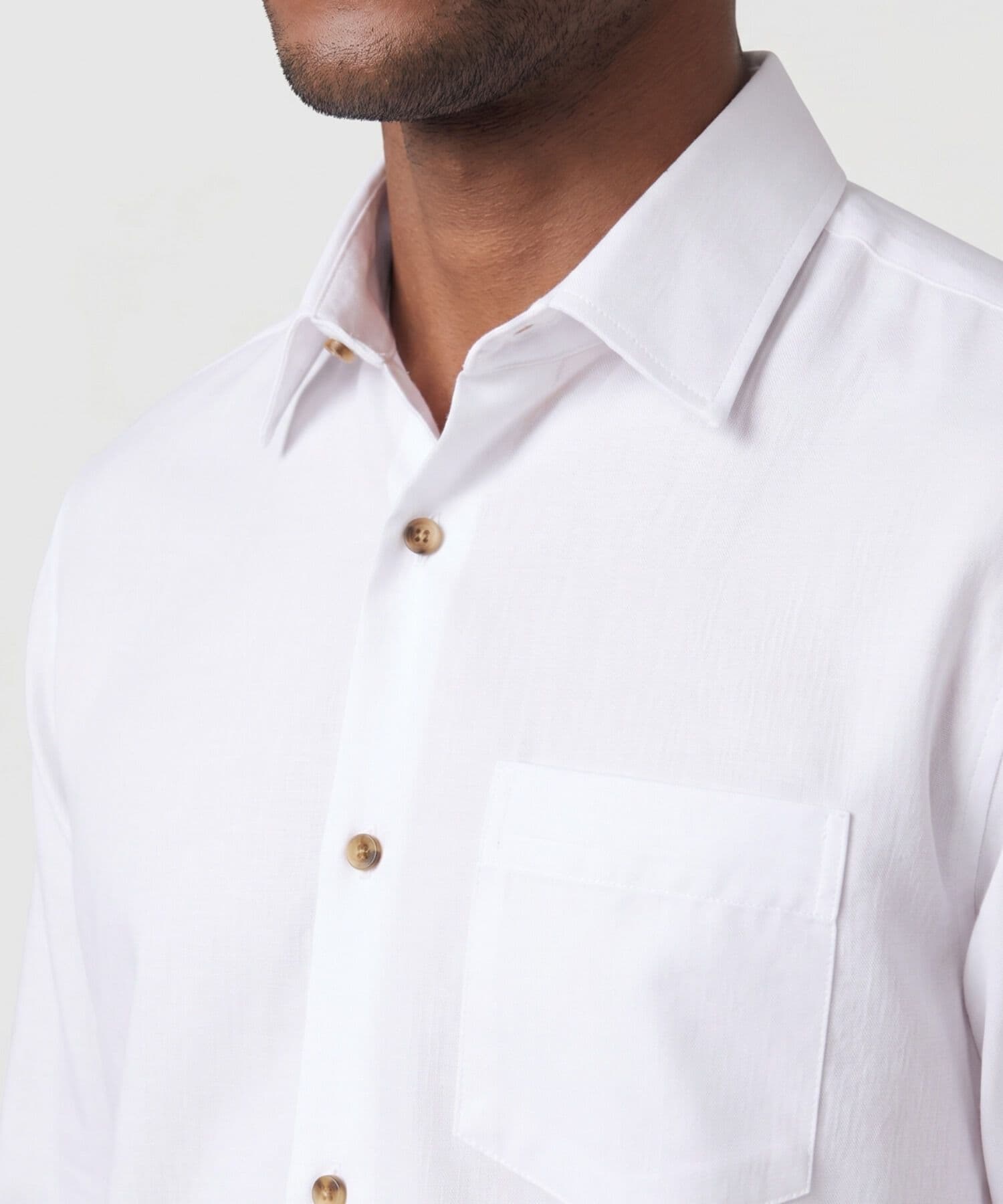 Camisa Palma Esencial blanco para hombre, vista 3