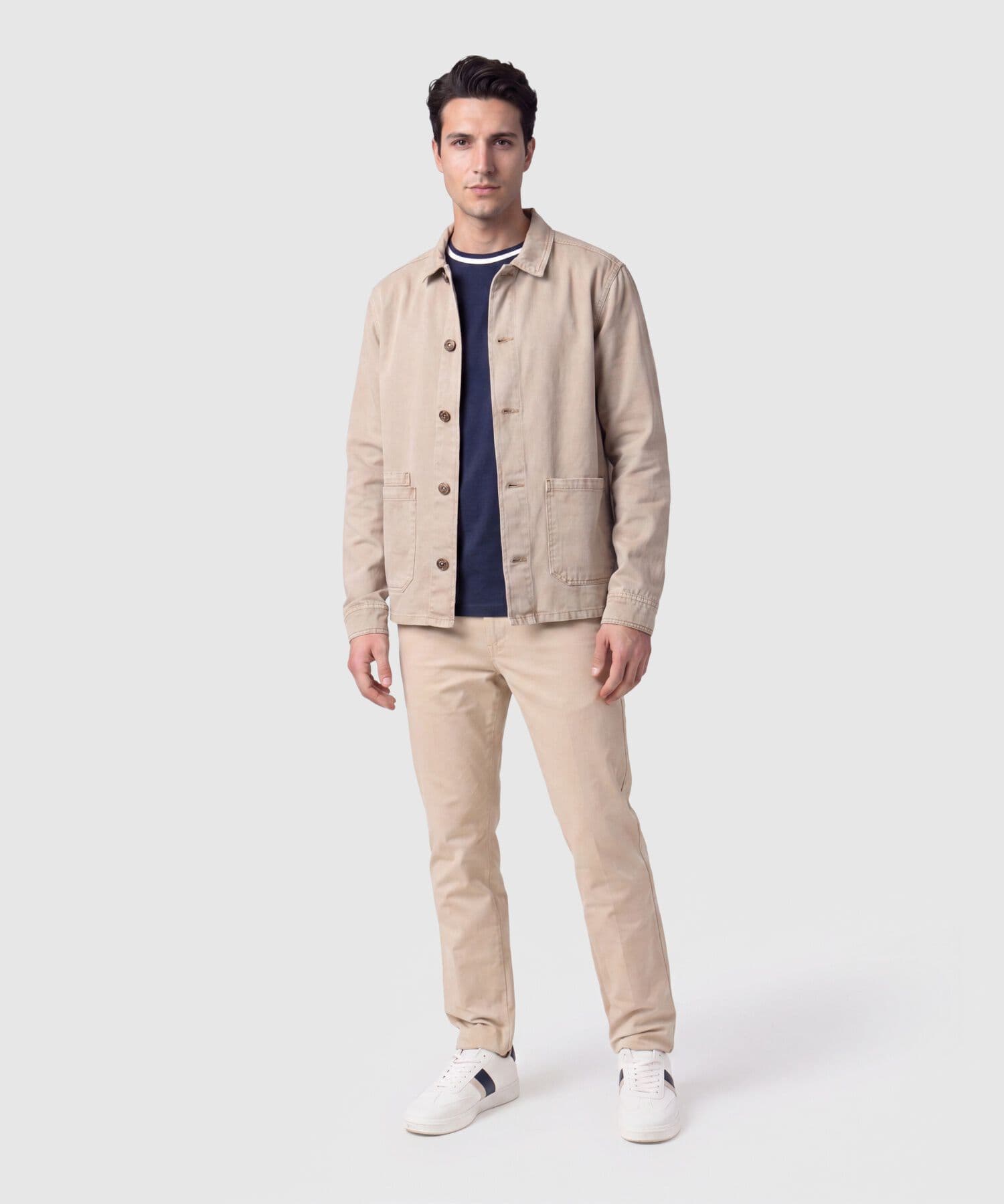 Chaqueta Dorada Suave café para hombre, vista 2