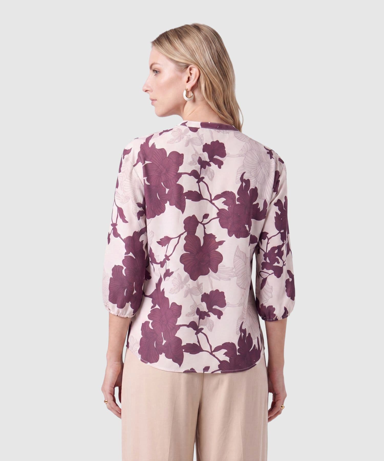 Blusa Valle Natural arena para mujer, vista 4