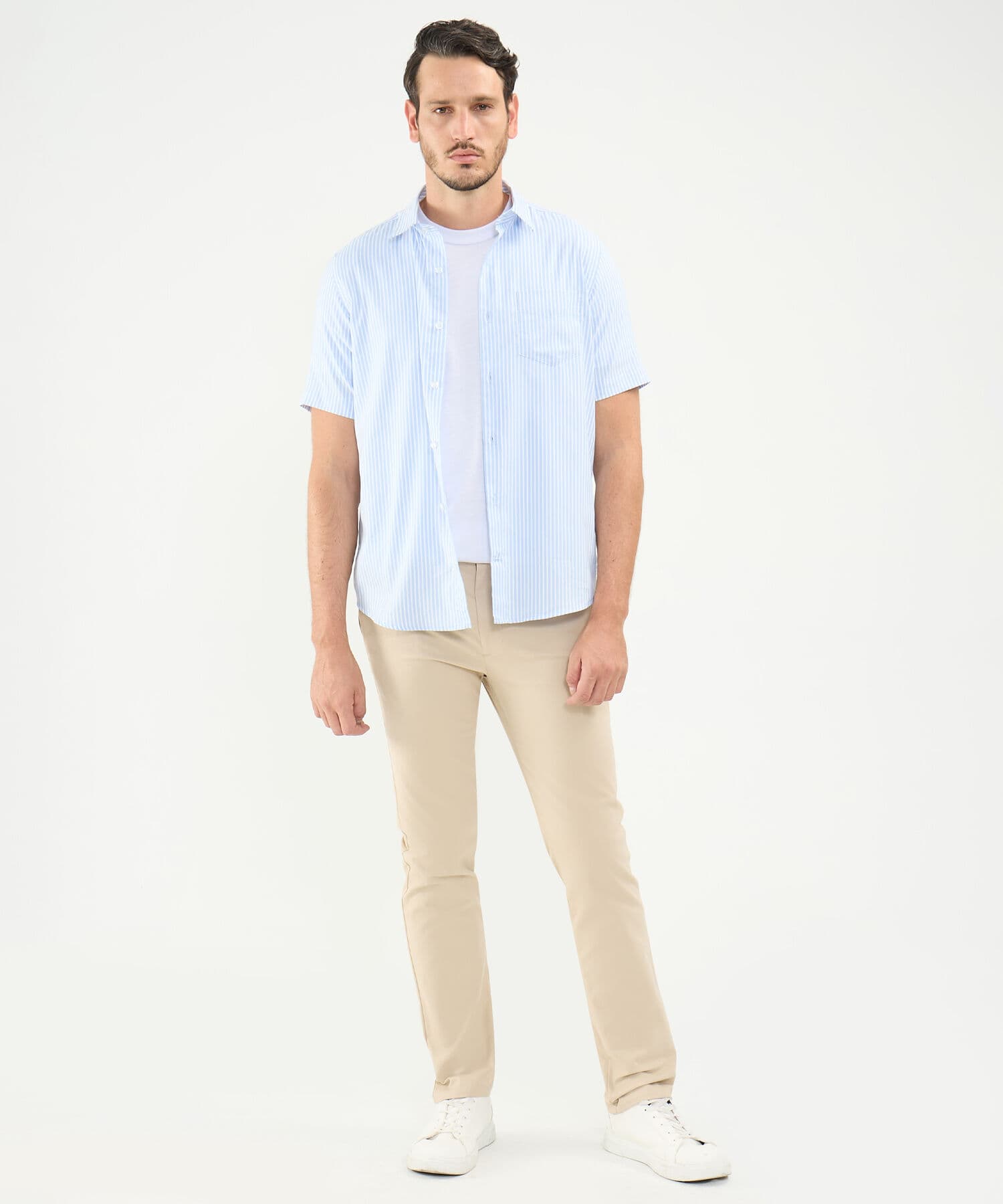 Pantalón Coral Clásico arena para hombre, vista 2