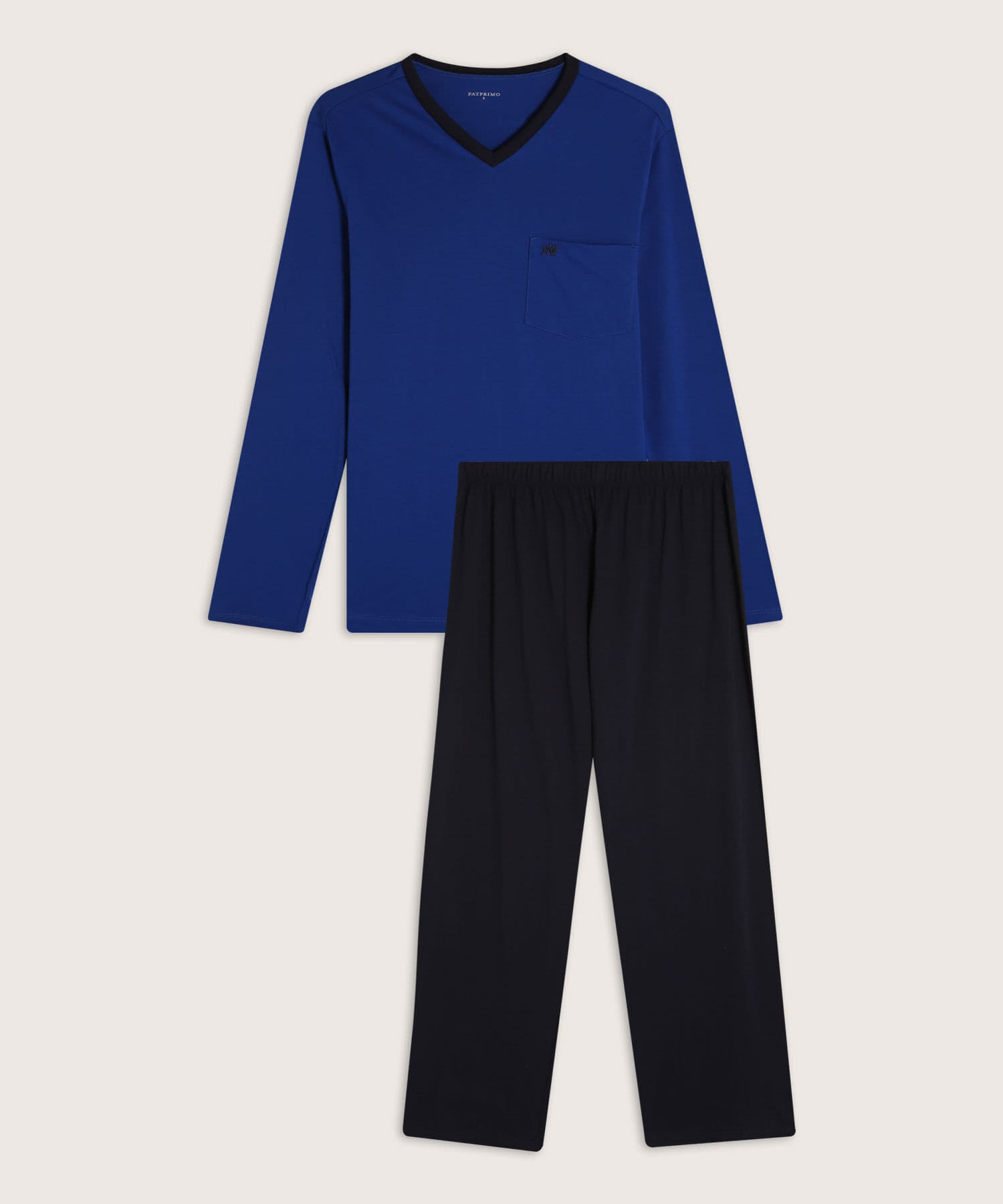 Pijama Sabana Ligero azul marino para hombre, vista principal