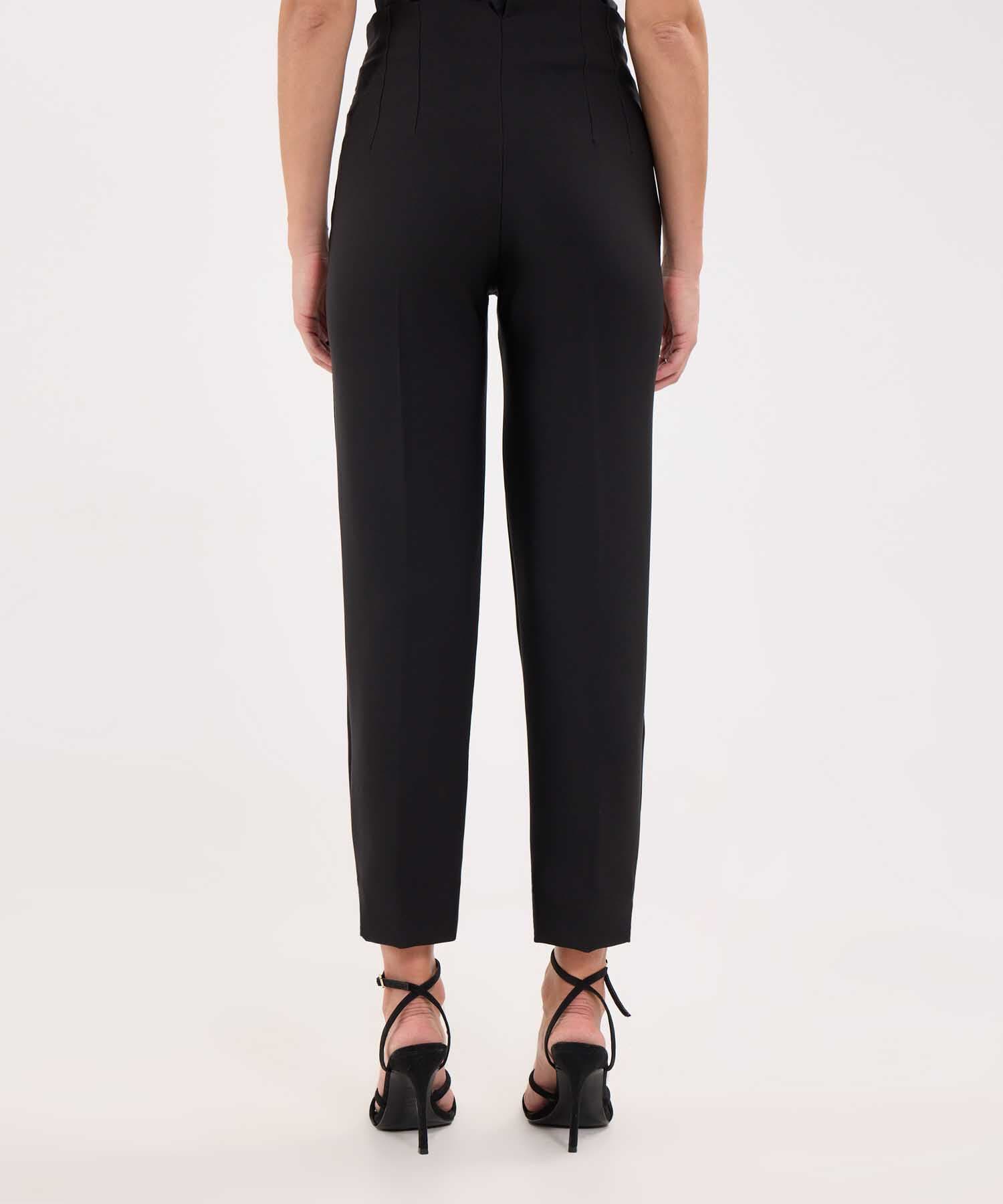 Pantalón Amalia Edición Lino negro para mujer, vista 4