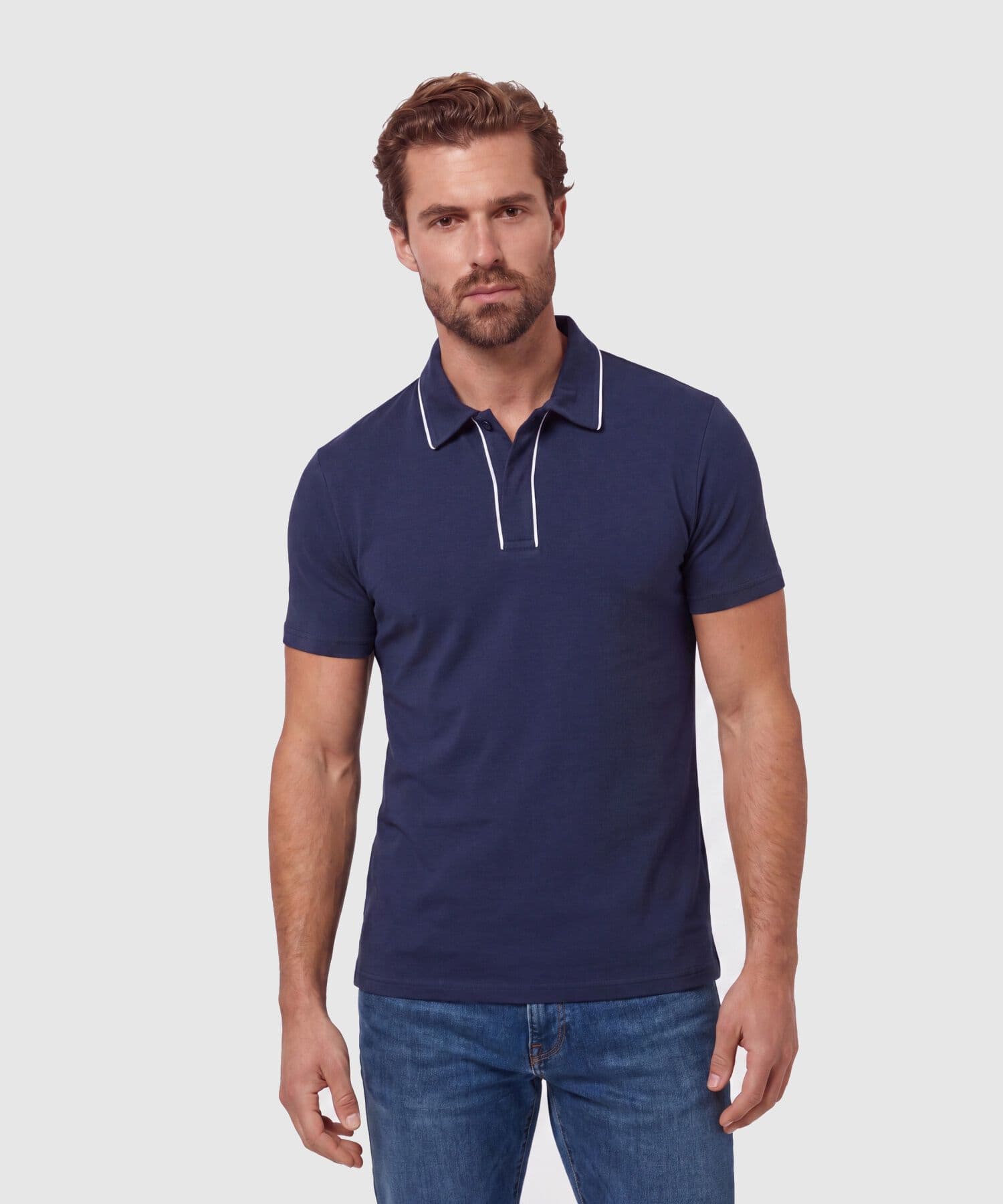 Polo Marfil Urbano azul marino para hombre, vista principal