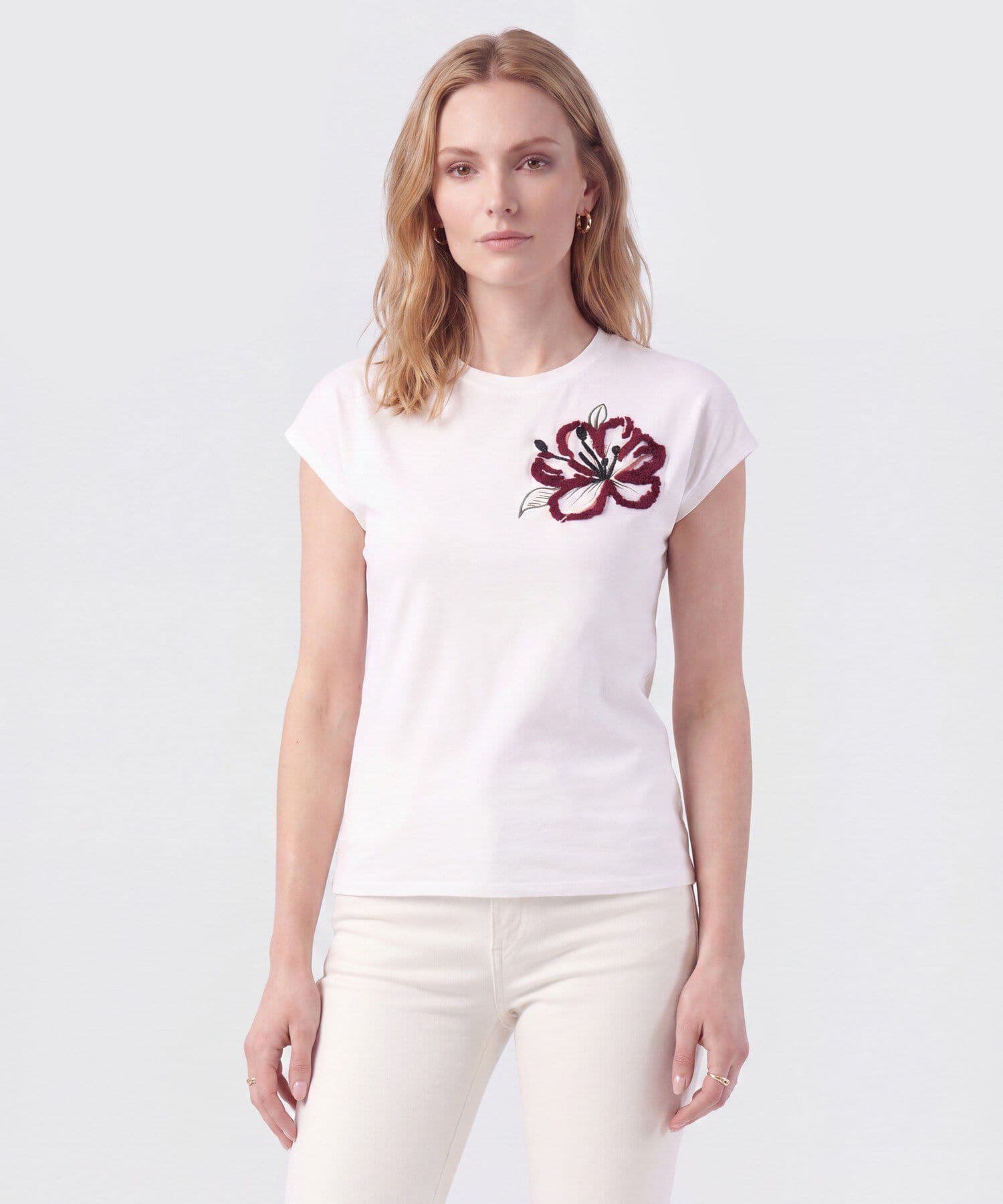 Camiseta Palma de Ciudad blanco para mujer, vista principal