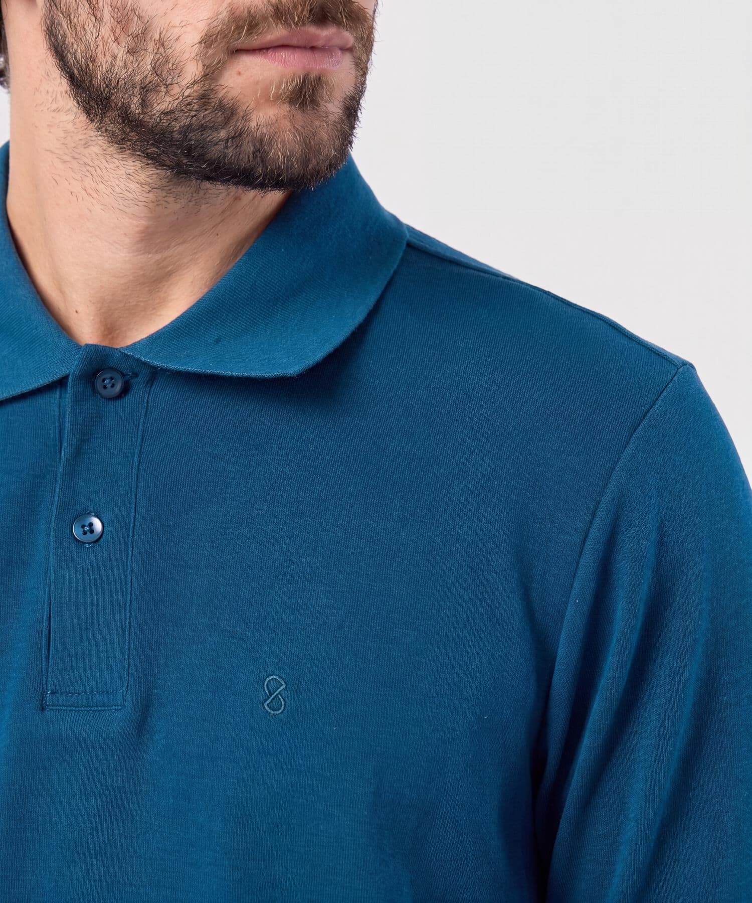 Polo Jacaranda Contemporáneo azul marino para hombre, vista 3