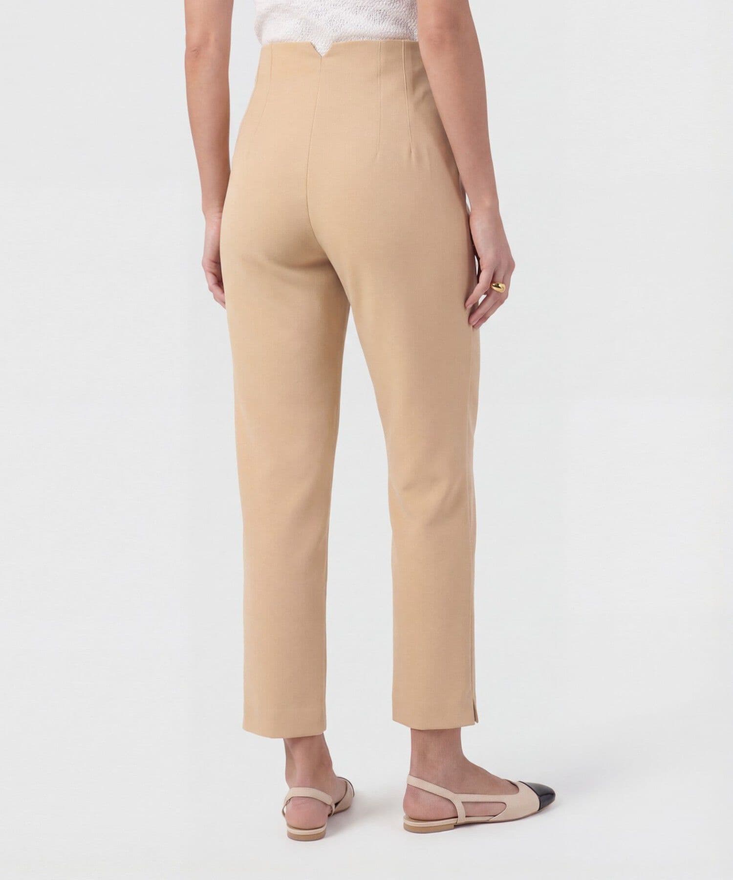 Pantalón Elisa Texturizado café para mujer, vista 4