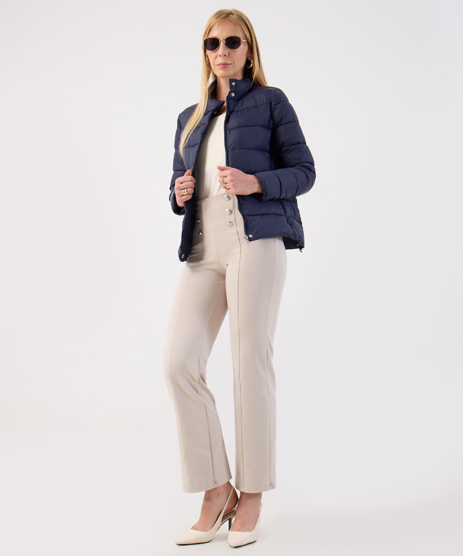 Chaqueta Tierra Edición Lino azul marino para mujer, vista 2