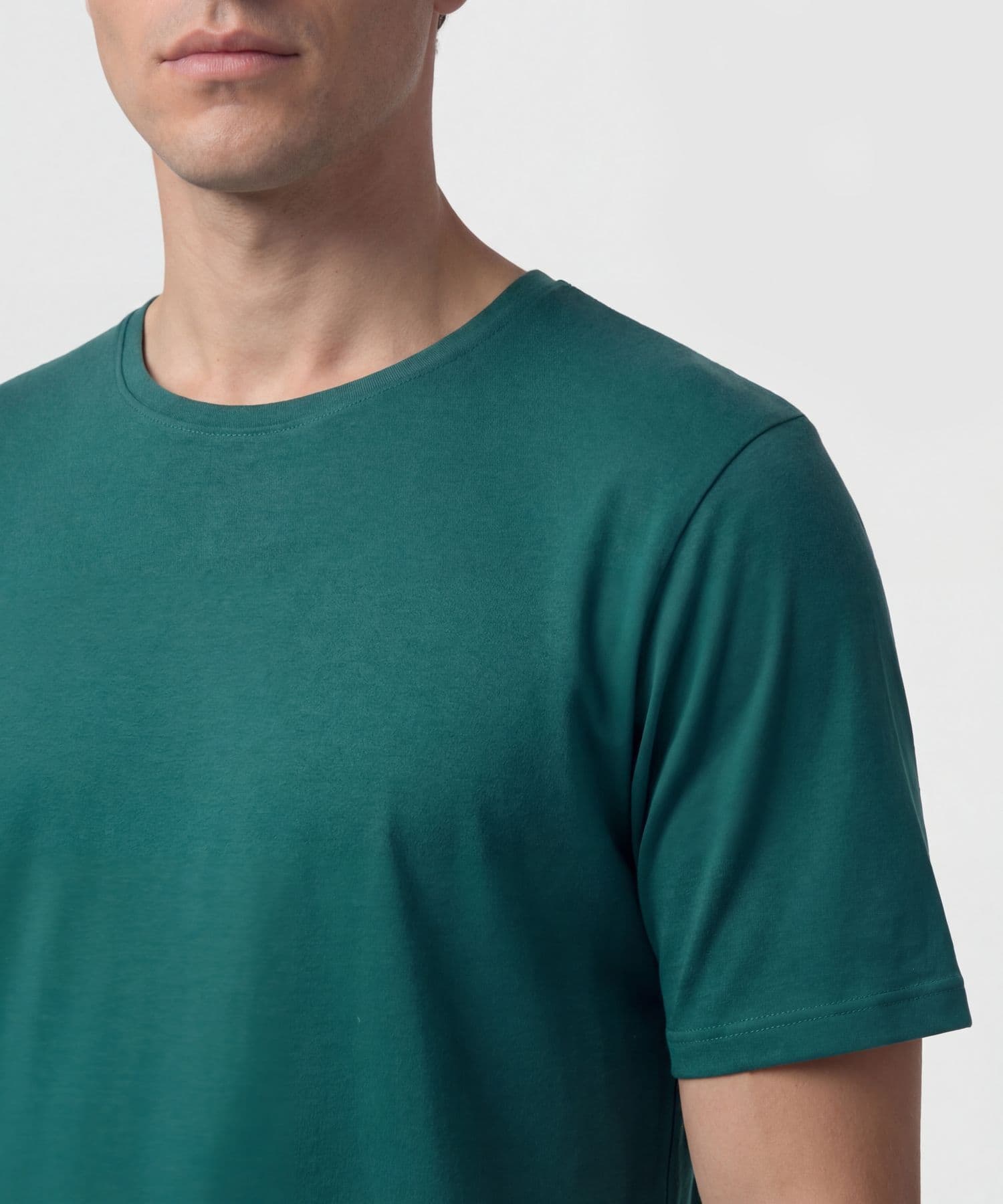 Camiseta Azahar Fluido verde oliva para hombre, vista 4