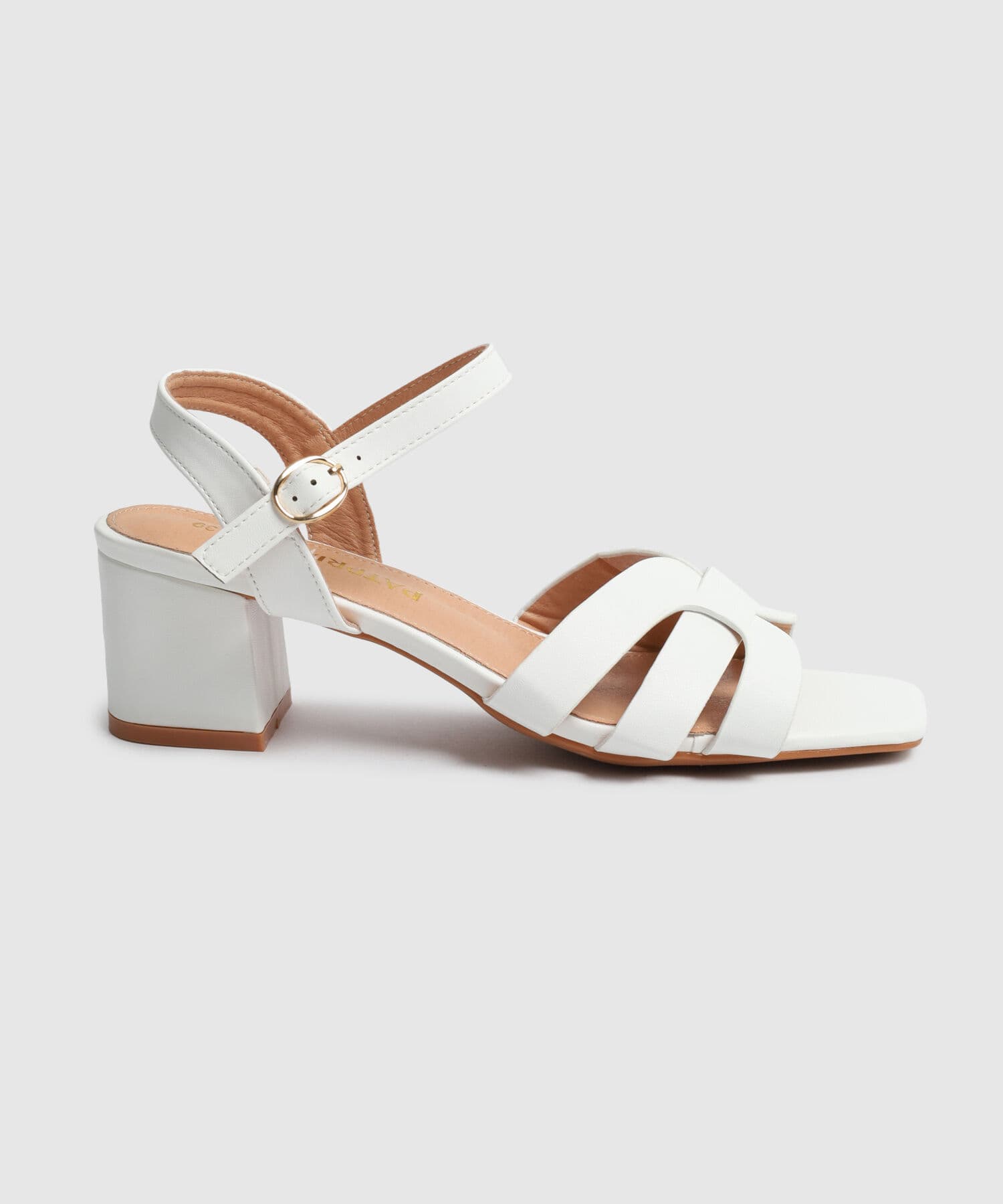 Sandalia Brisa Minimalista blanco para mujer, vista principal