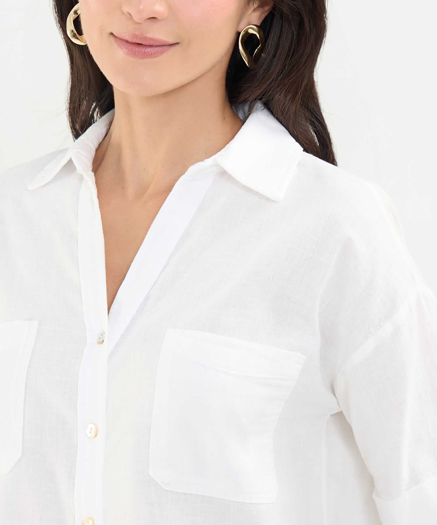 Camisa Cedro de Noche naranja para mujer, vista 3
