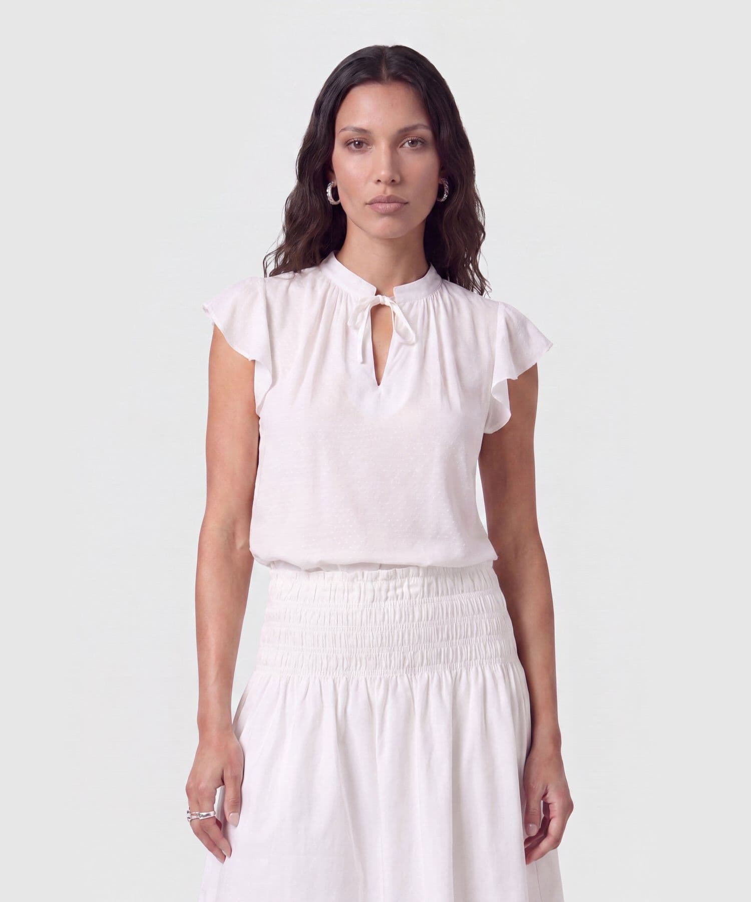 Blusa Elisa Suave blanco para mujer, vista principal