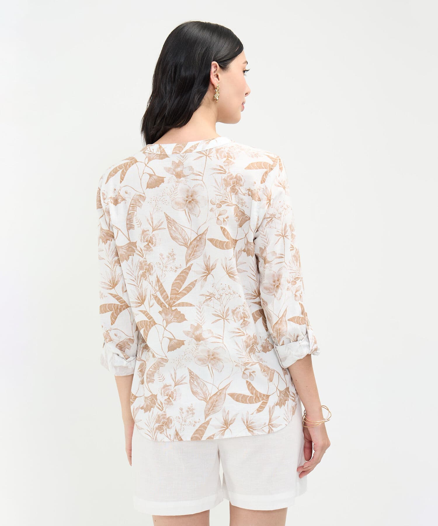 Blusa Solana Clásico café para mujer, vista 4