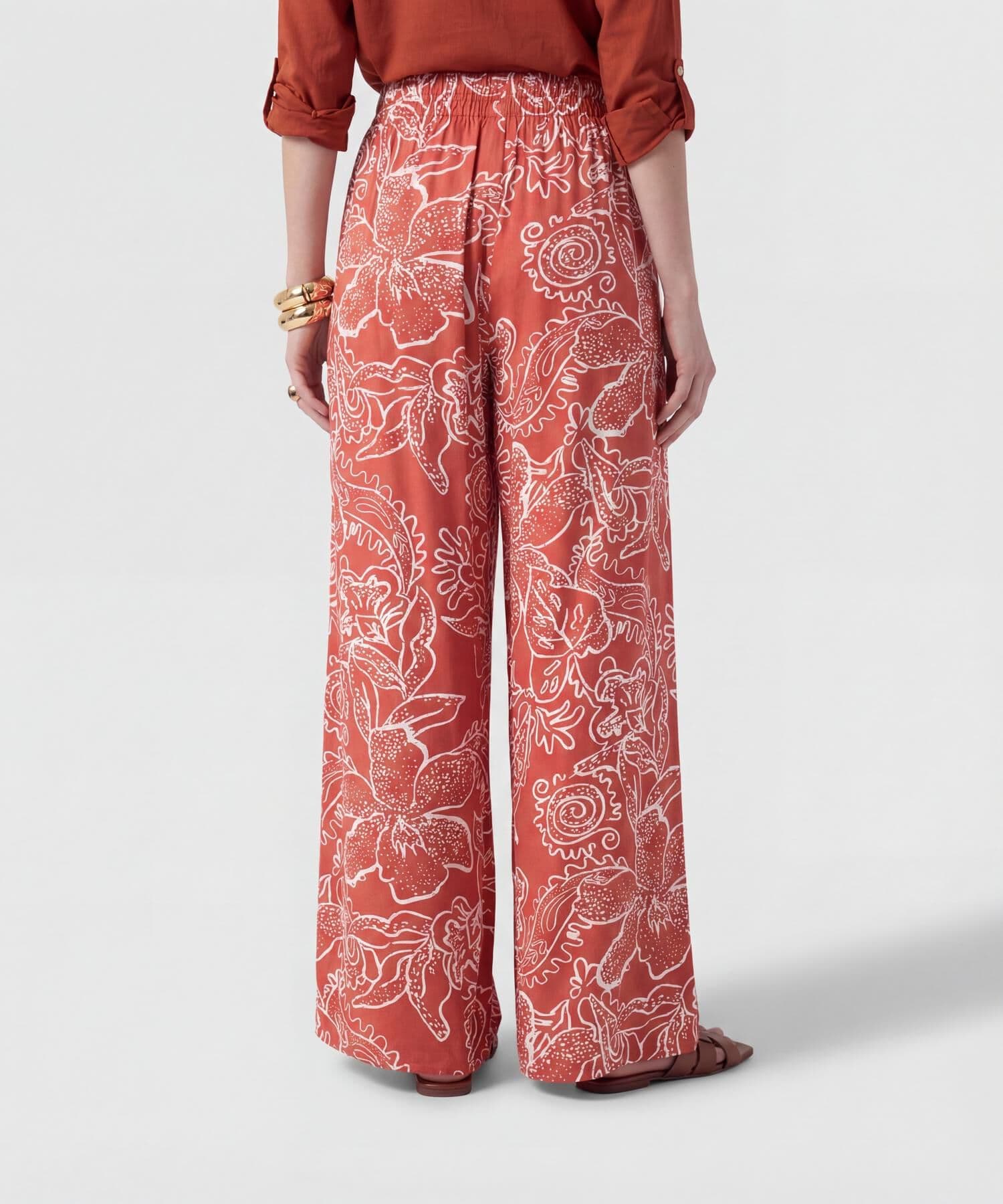 Pantalón Orquídea de Día naranja para mujer, vista 4