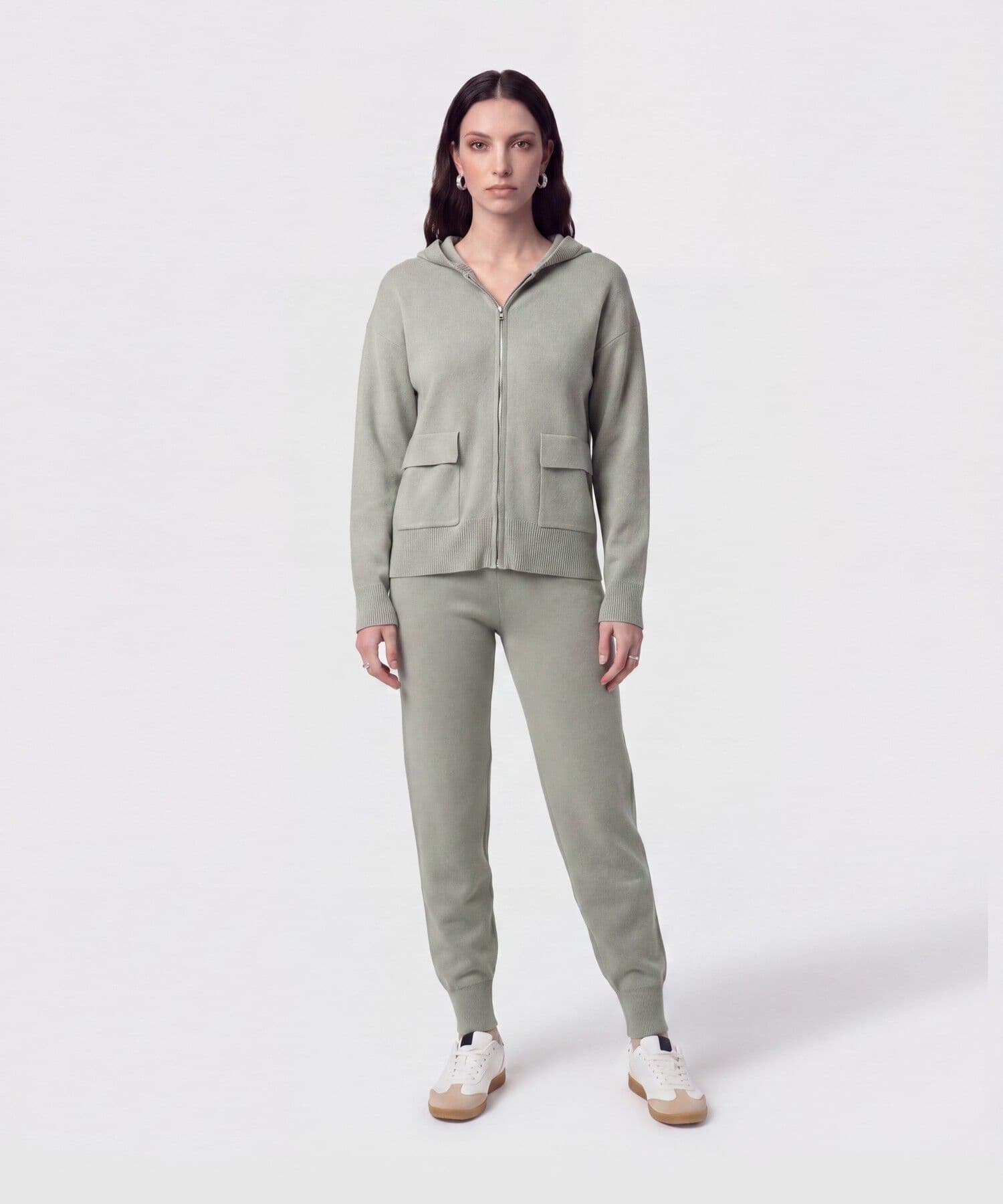 Pantalón Cobalto de Noche verde oliva para mujer, vista 2