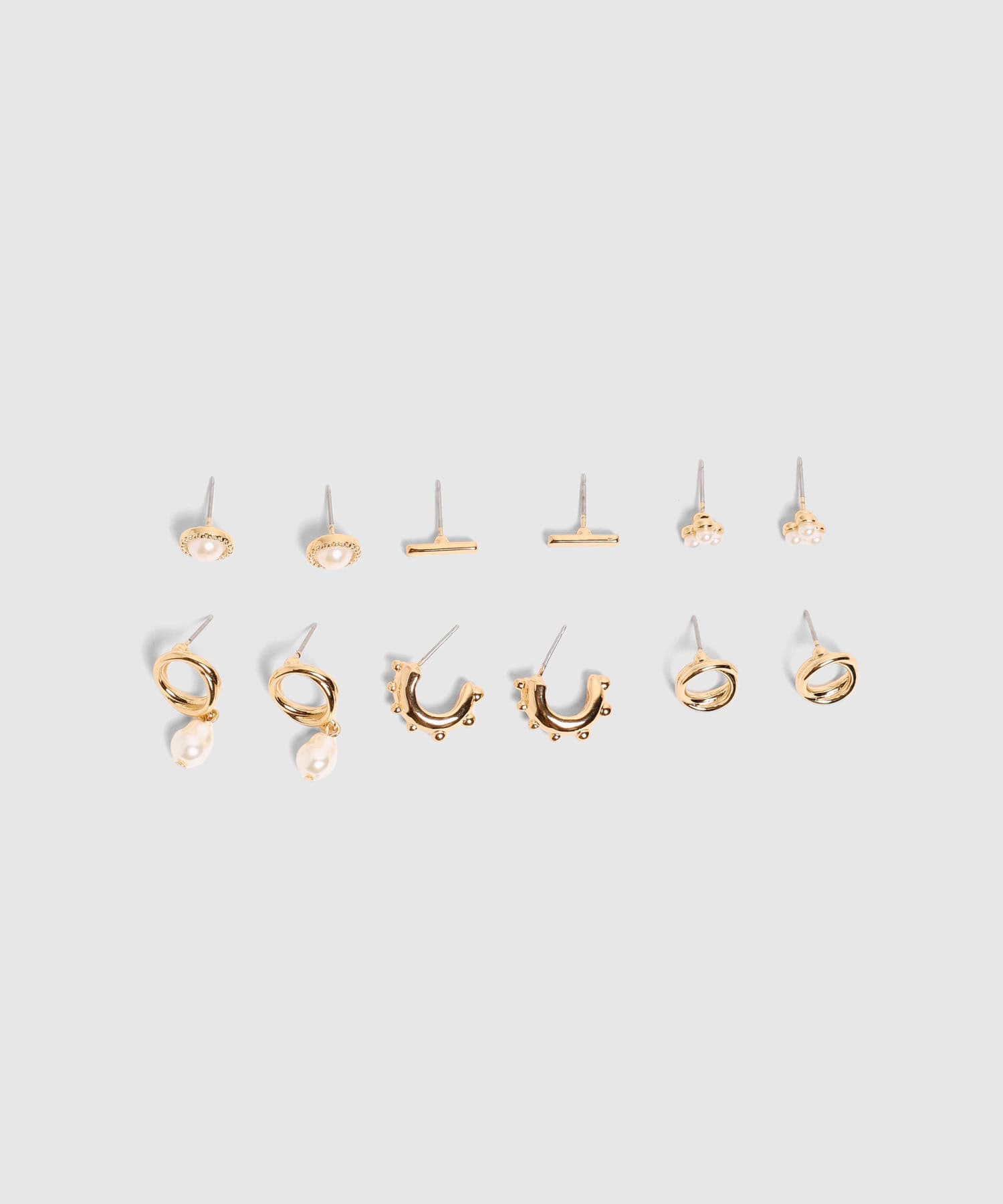 Aretes Emilia Ligero dorado para mujer, vista 3