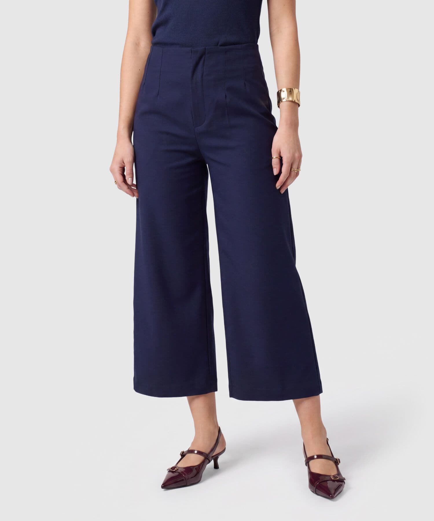Pantalón Coral Contemporáneo azul marino para mujer, vista principal