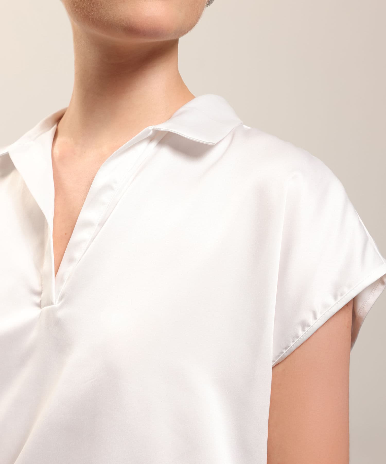 Blusa Dalia de Noche blanco para mujer, vista 3