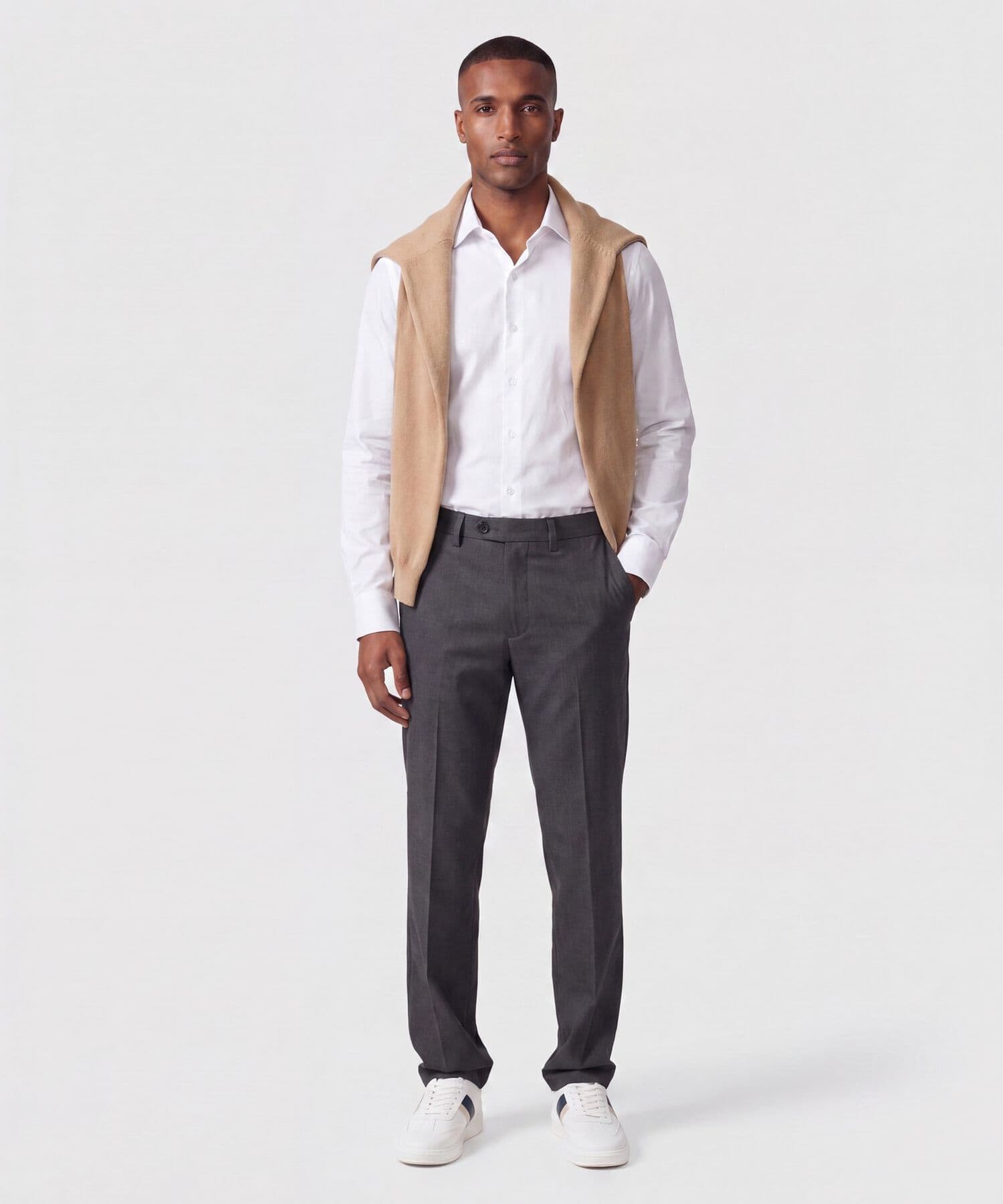 Pantalón Encanto Suave negro para hombre, vista 2