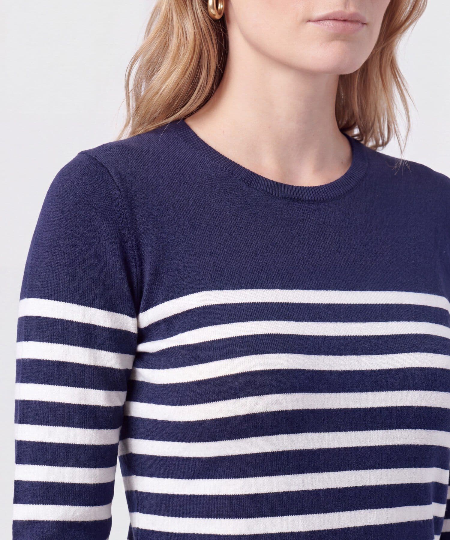 Buzo Cobalto Natural azul marino para mujer, vista 3