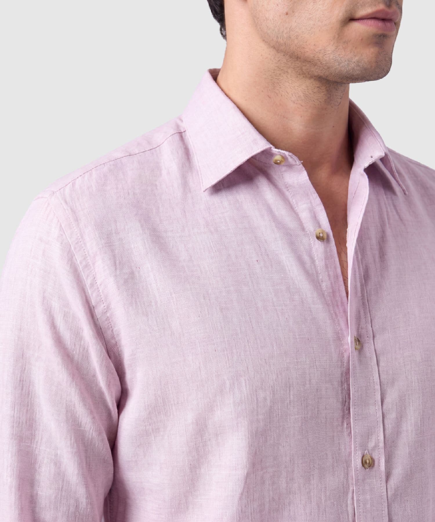 Camisa Coral Suave dorado para hombre, vista 3