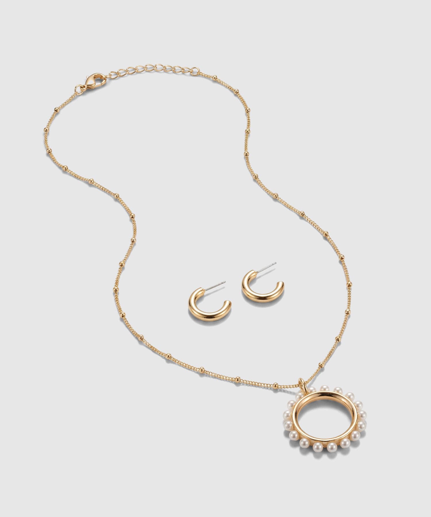 Aretes Serena Esencial dorado para mujer, vista principal