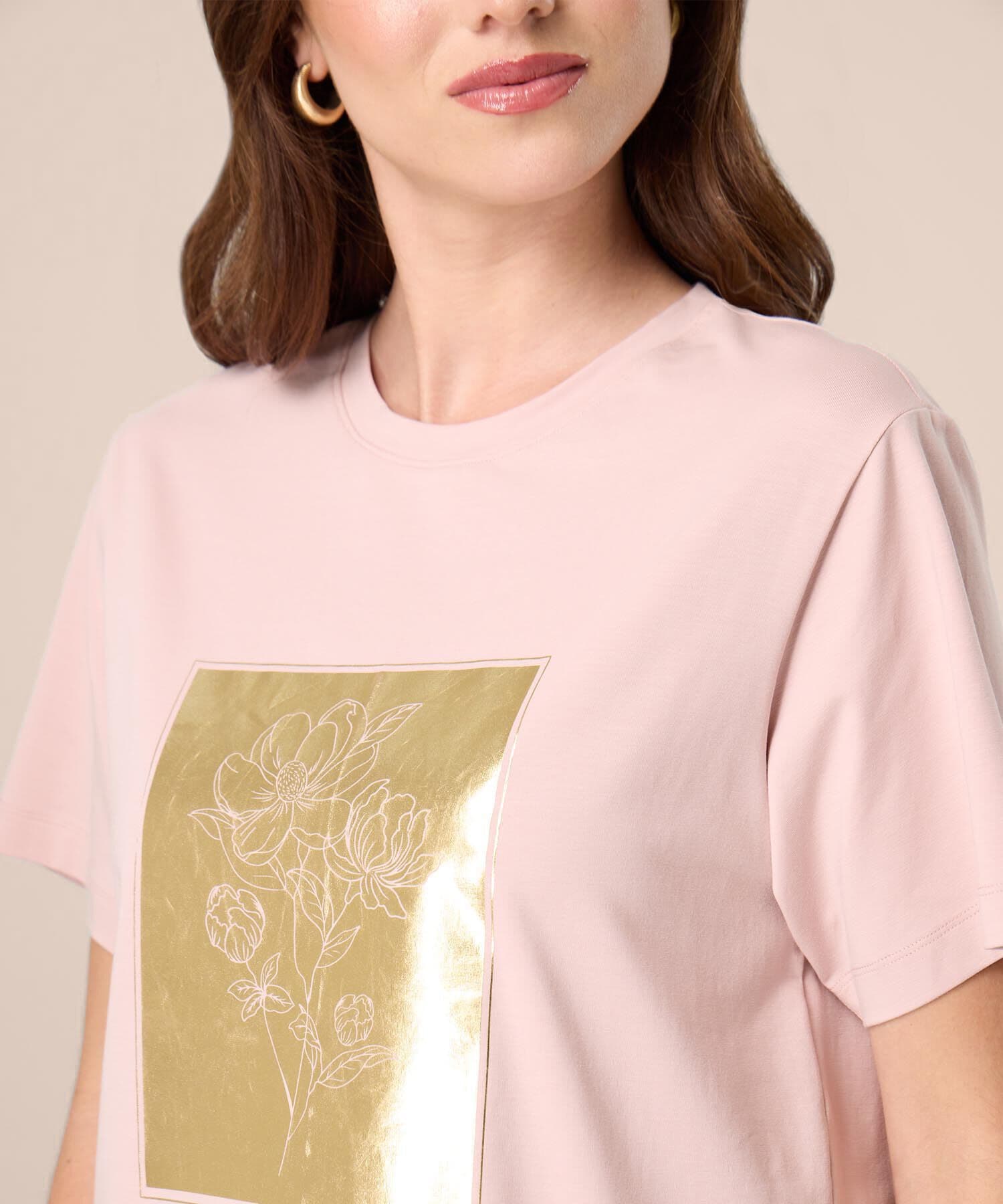 Camiseta Cedro Esencial rosa empolvado para mujer, vista 3