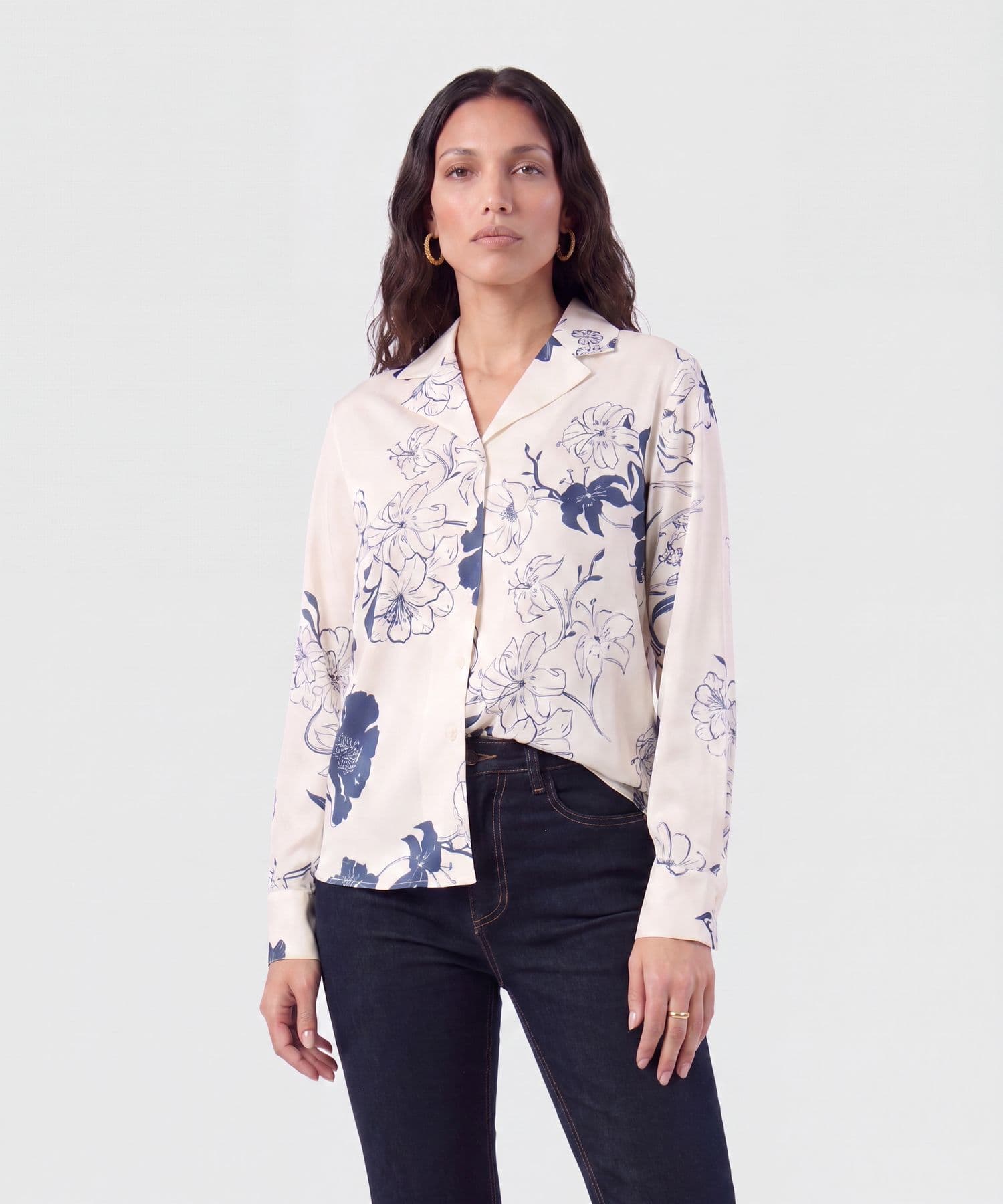 Camisa Candelaria de Día lila para mujer, vista principal