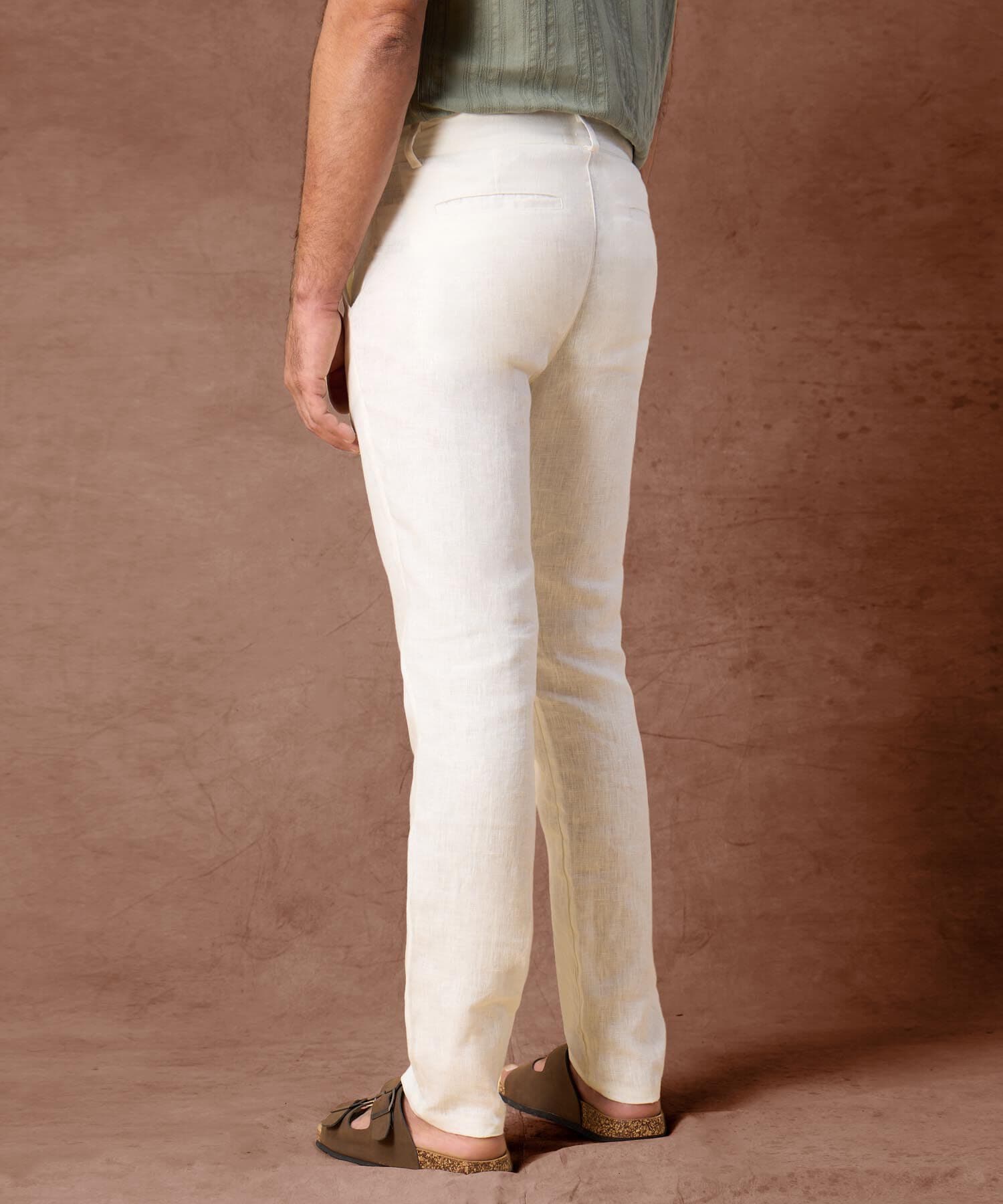 Pantalón Lumbre Contemporáneo blanco para hombre, vista 3