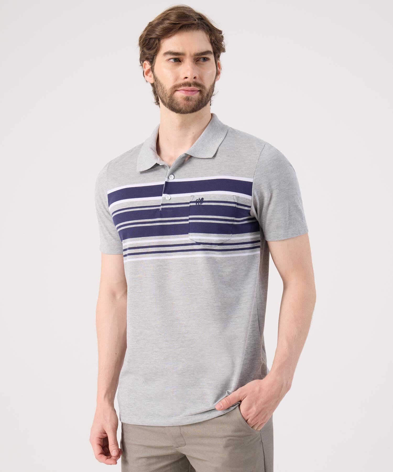 Polo Julieta de Día gris humo para hombre, vista principal