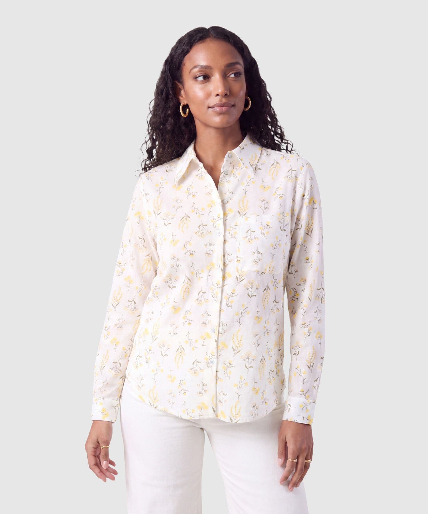 Camisa Isadora Edición Índigo blanco para mujer, vista principal