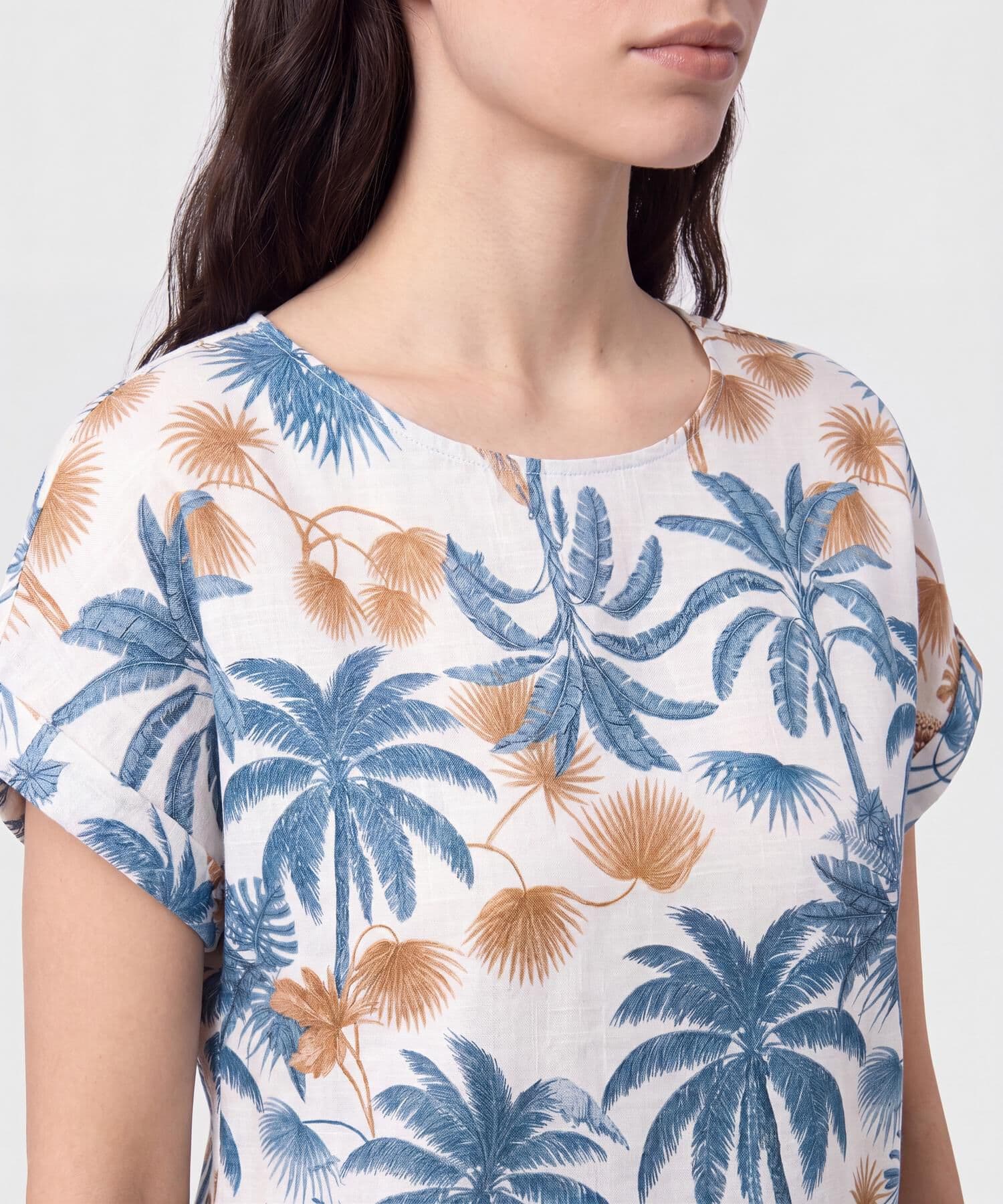 Blusa Salina Urbano azul marino para mujer, vista 3
