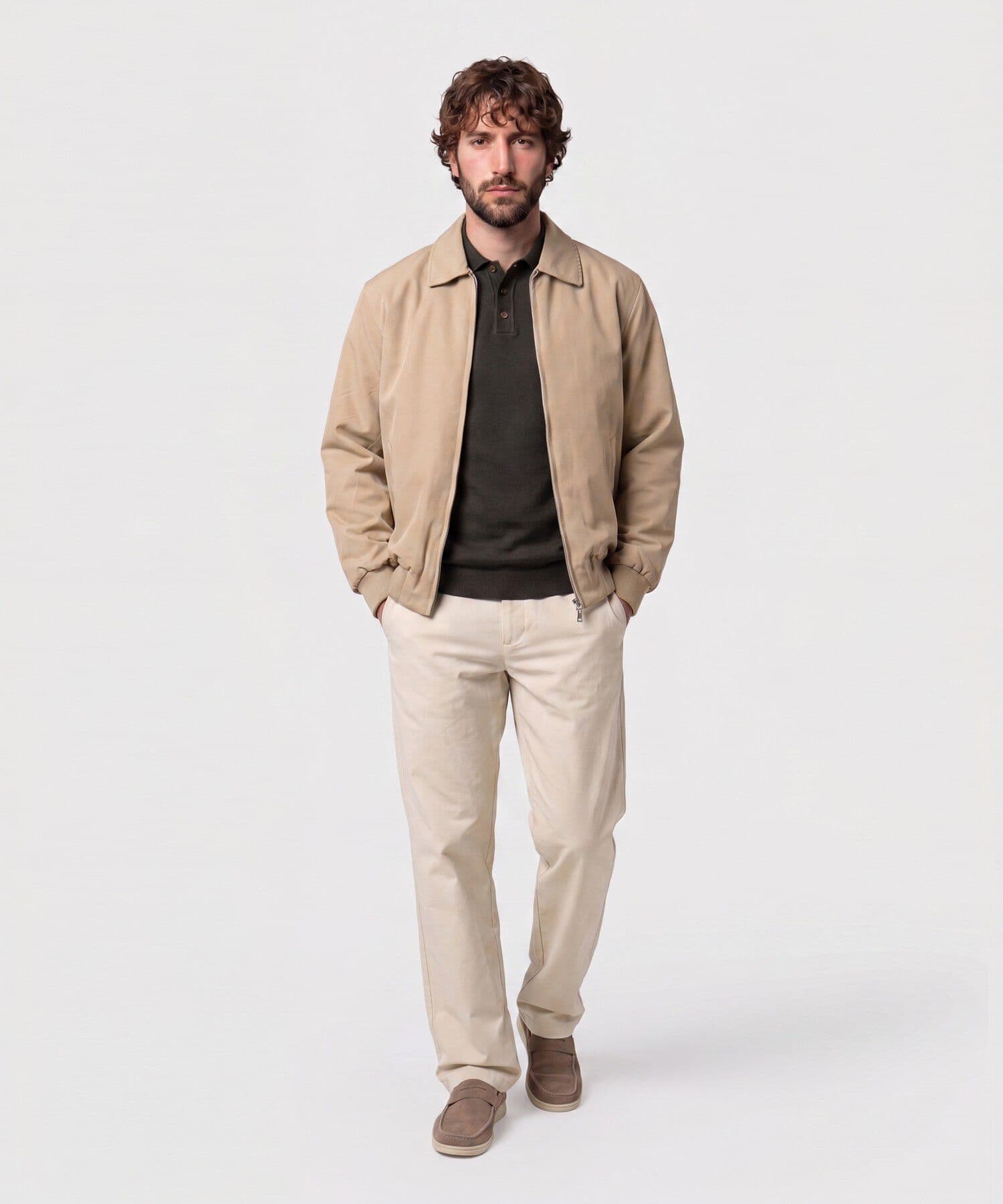 Chaqueta Horizonte Natural café para hombre, vista 2