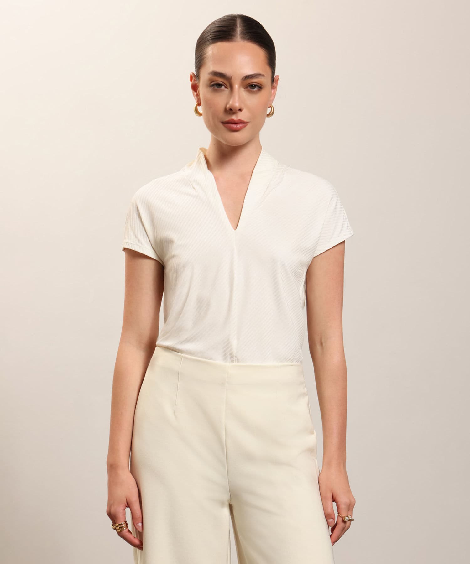 Camiseta Orquídea de Ciudad blanco para mujer, vista principal