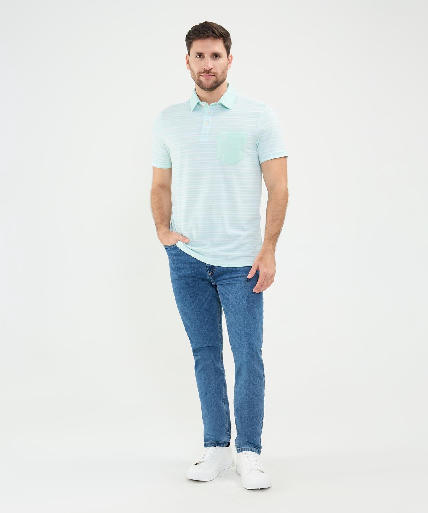Polo Salina Sastre verde oliva para hombre, vista 2