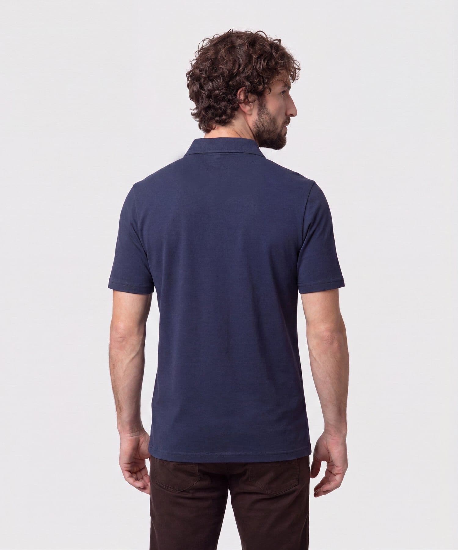 Polo Marea de Día azul marino para hombre, vista 4