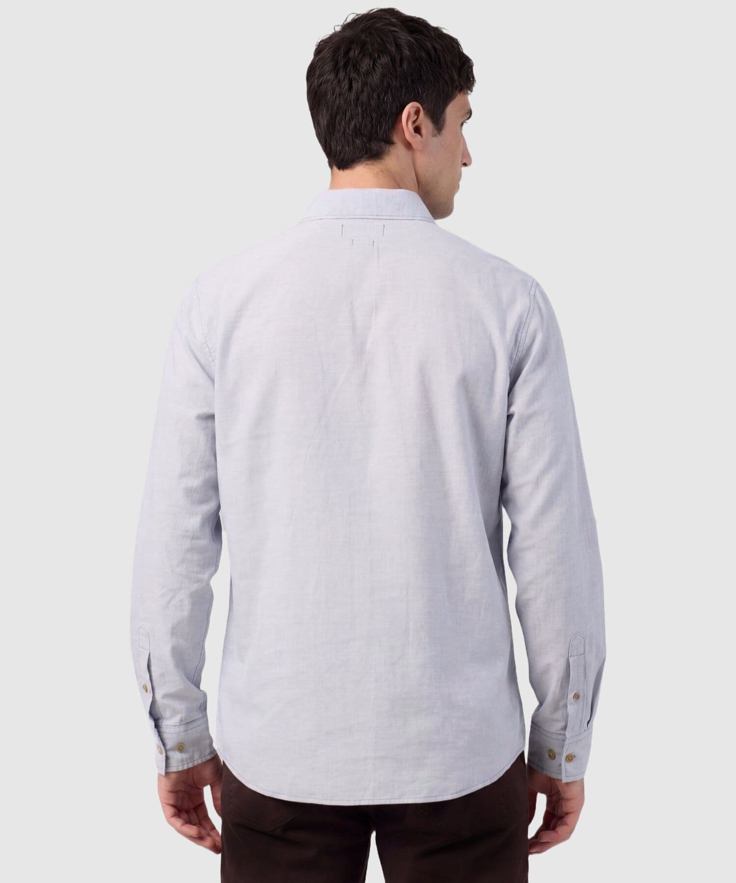 Camisa Flora Ligero azul marino para hombre, vista 3