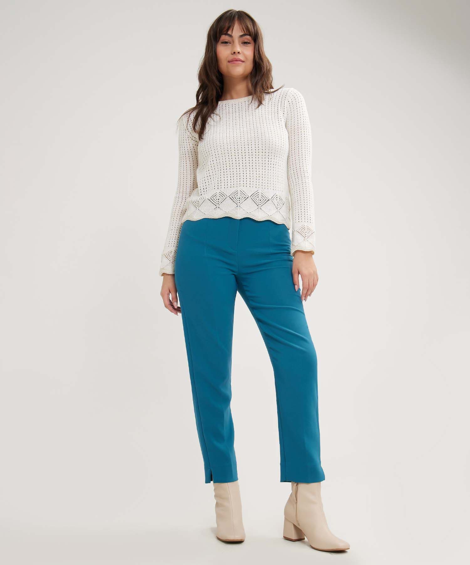 Pantalón Selva Suave azul marino para mujer, vista 2