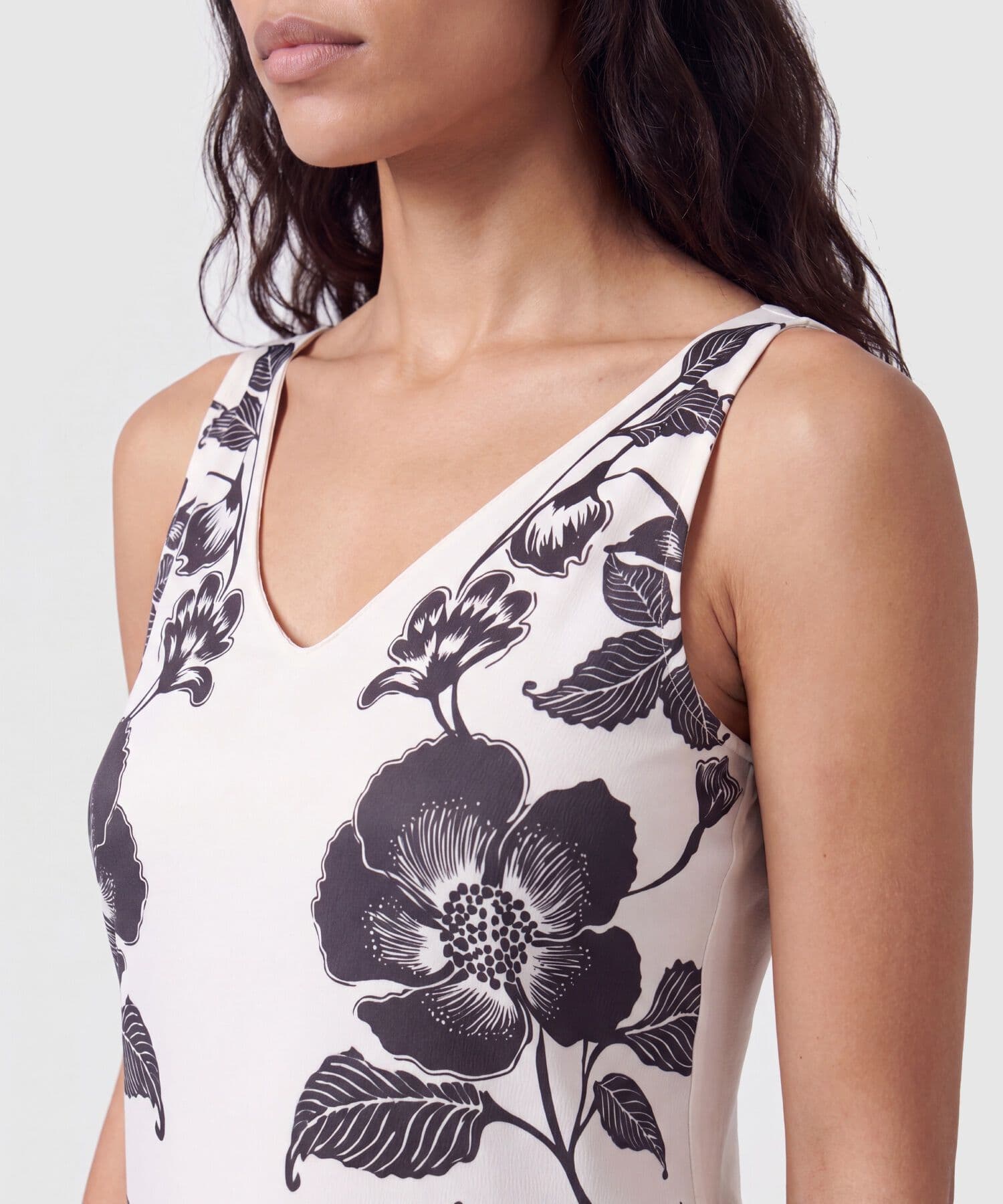 Camiseta Palma Fluido blanco para mujer, vista 3