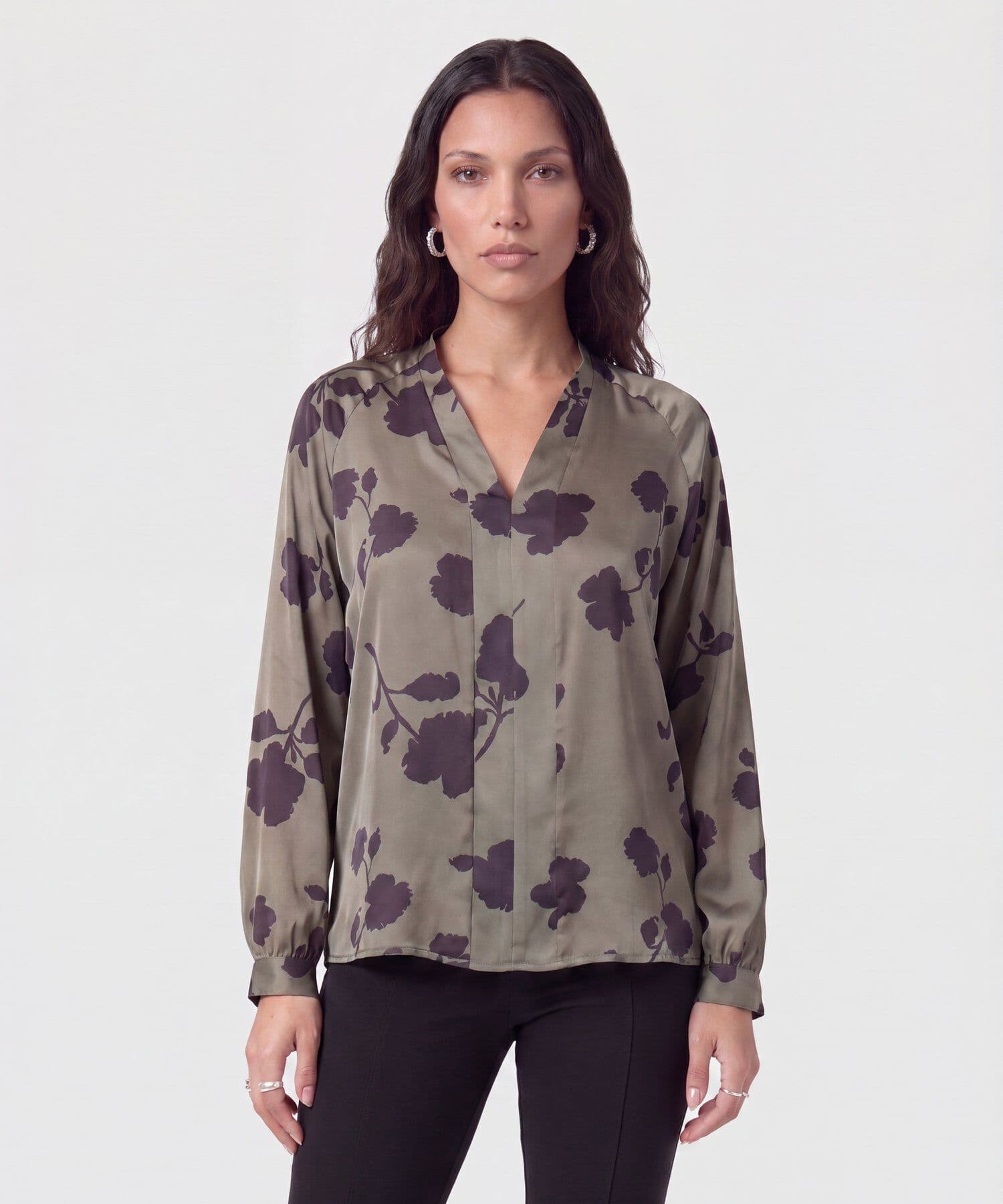 Blusa Jacaranda Clásico verde oliva para mujer, vista principal