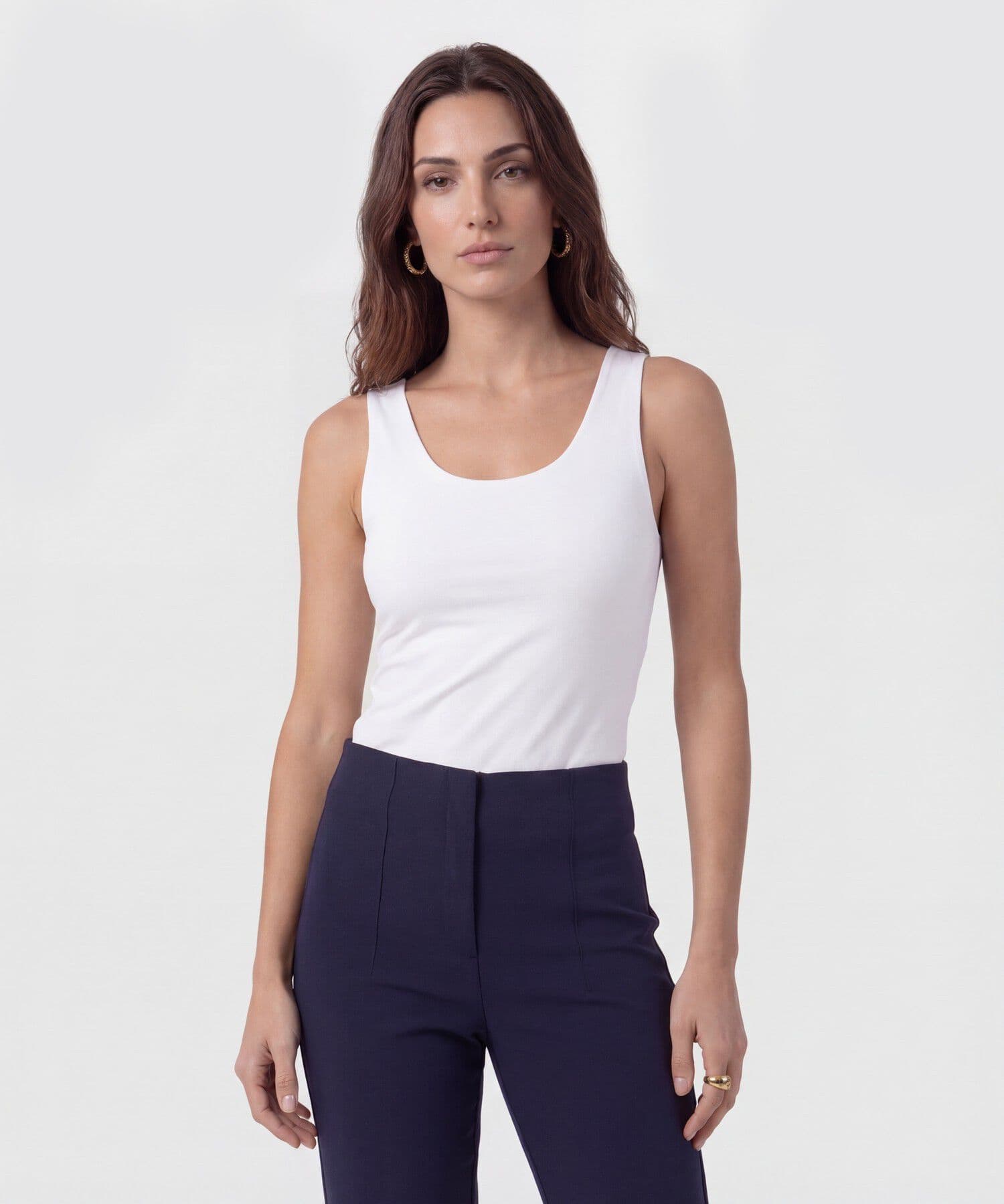 Camiseta Andina de Noche blanco para mujer, vista principal