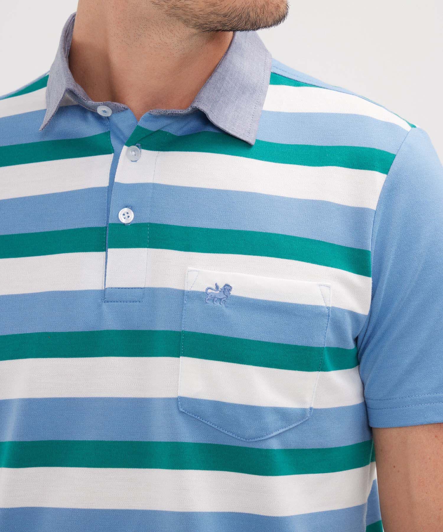 Polo Selva Clásico azul marino para hombre, vista 3