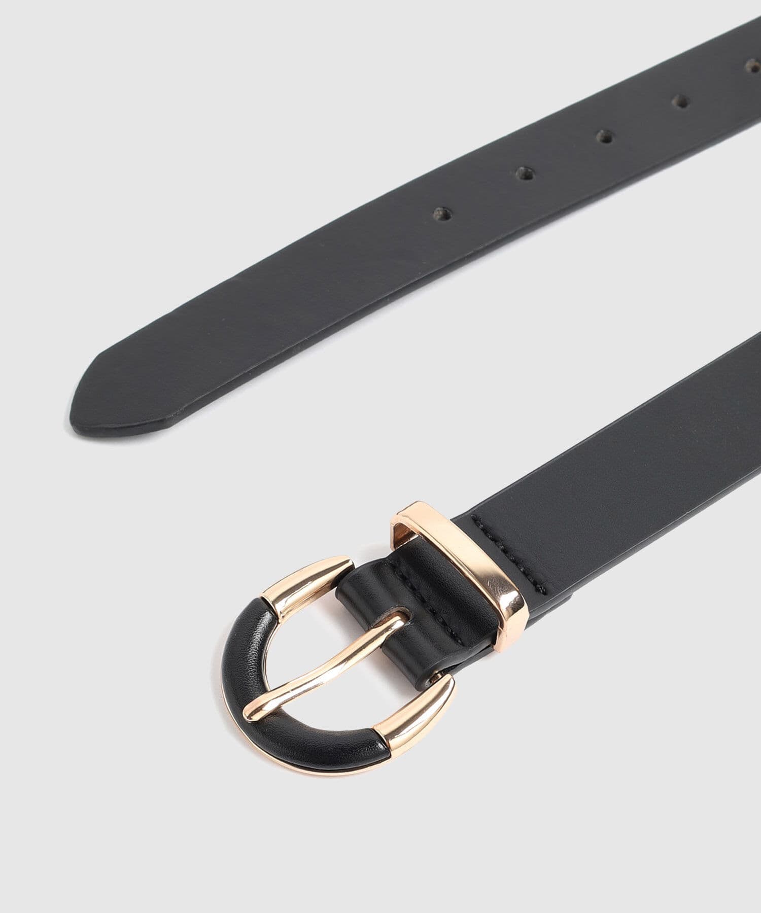 Cinturón Aura Edición Lino negro para mujer, vista 2