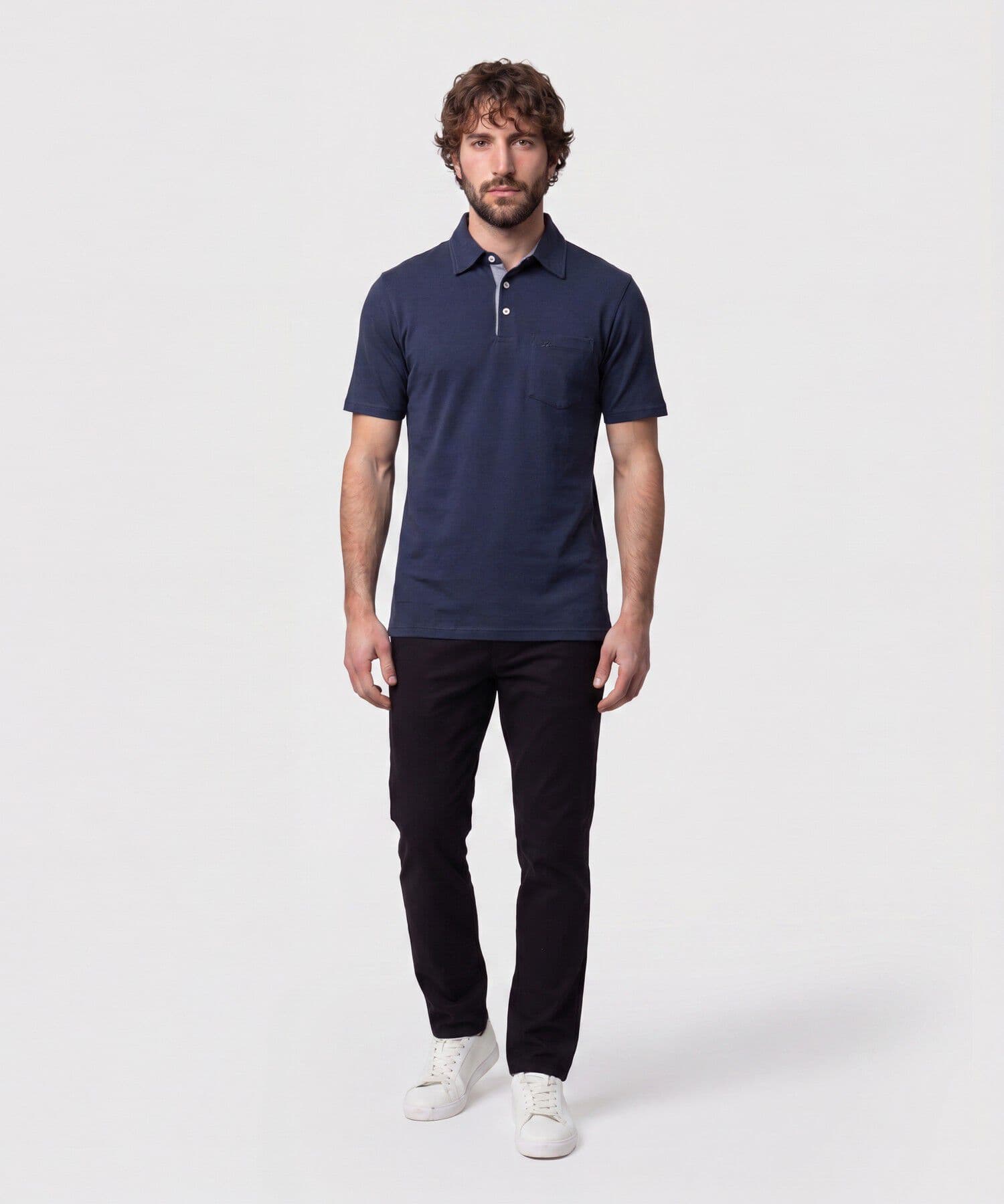 Polo Marea de Día azul marino para hombre, vista 2