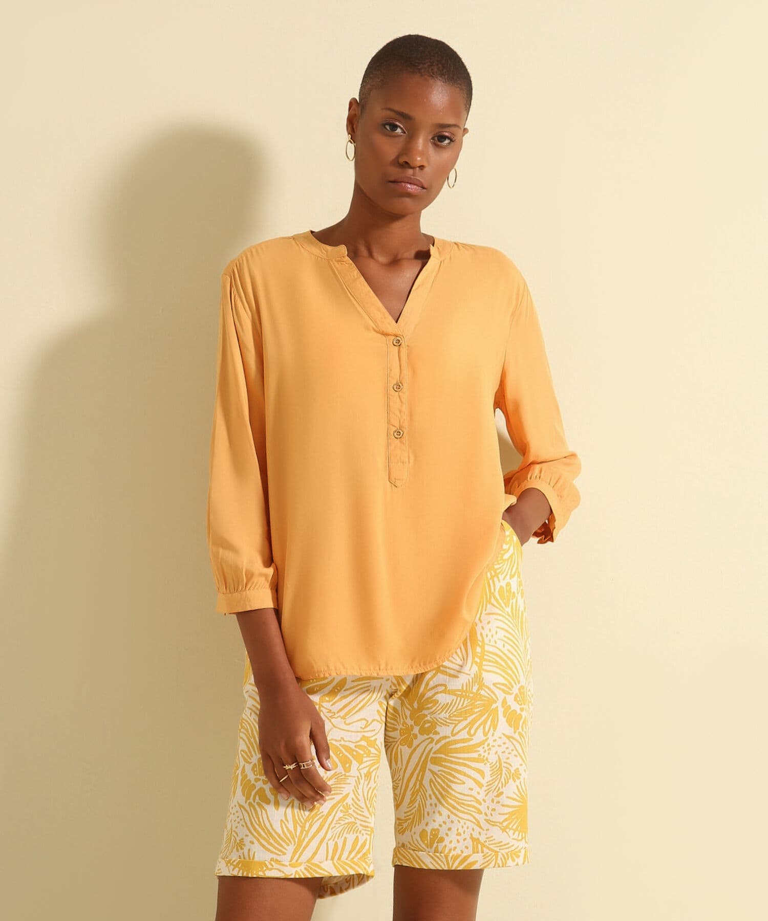 Blusa Palma de Viaje negro para mujer, vista principal