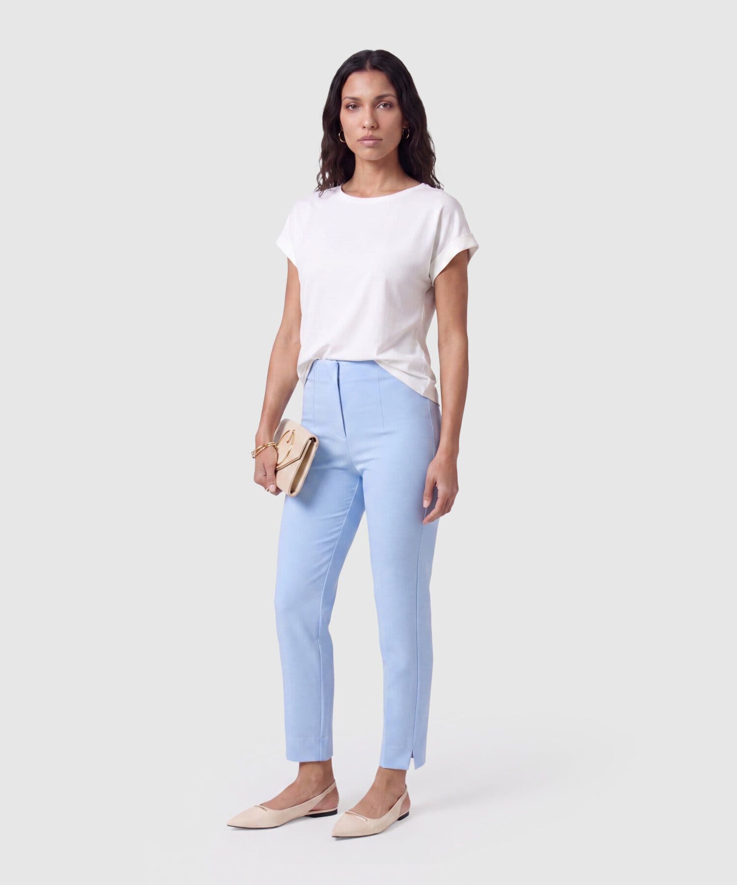Camiseta Serena Contemporáneo blanco para mujer, vista 2