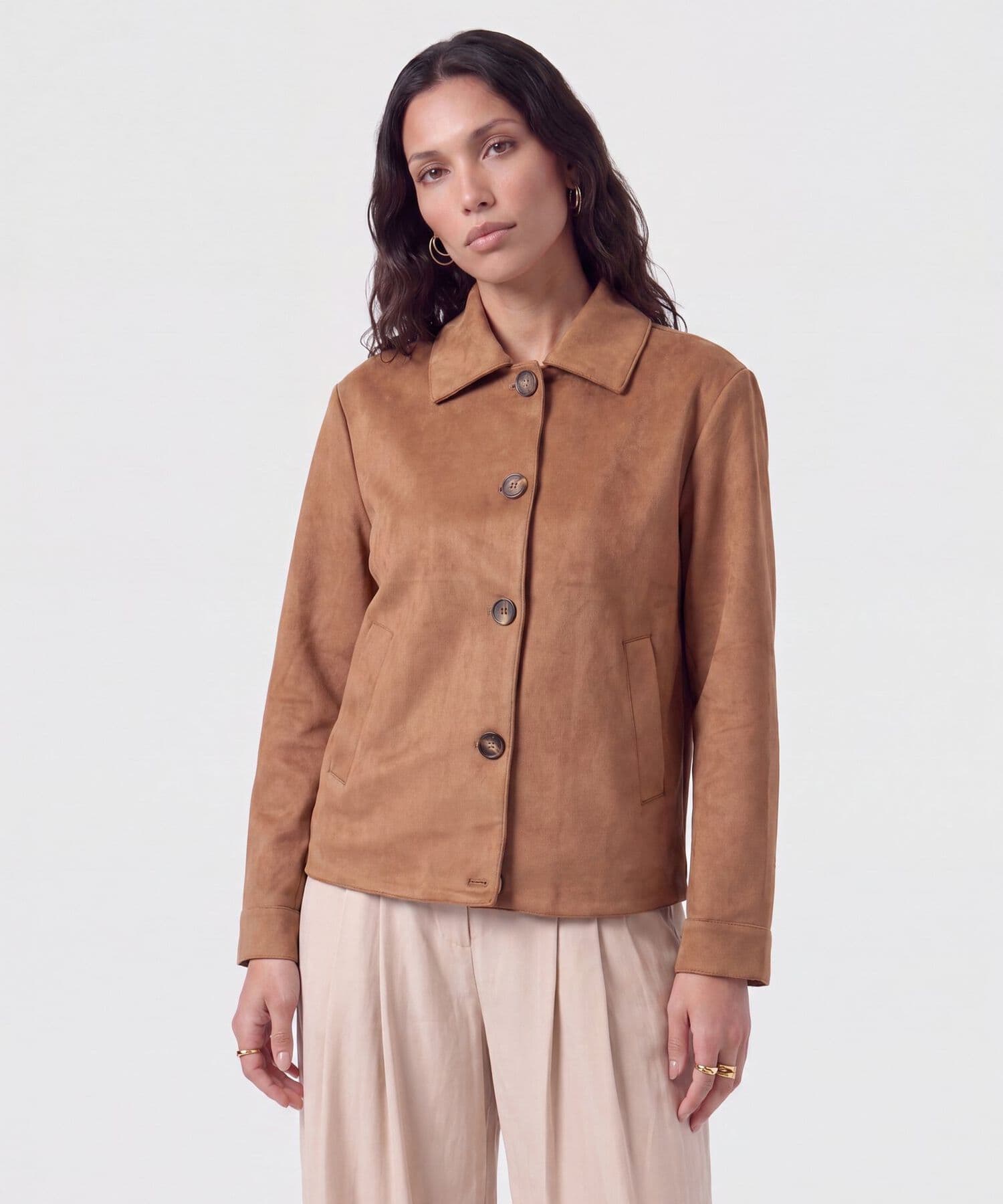 Chaqueta Litoral de Viaje café para mujer, vista principal