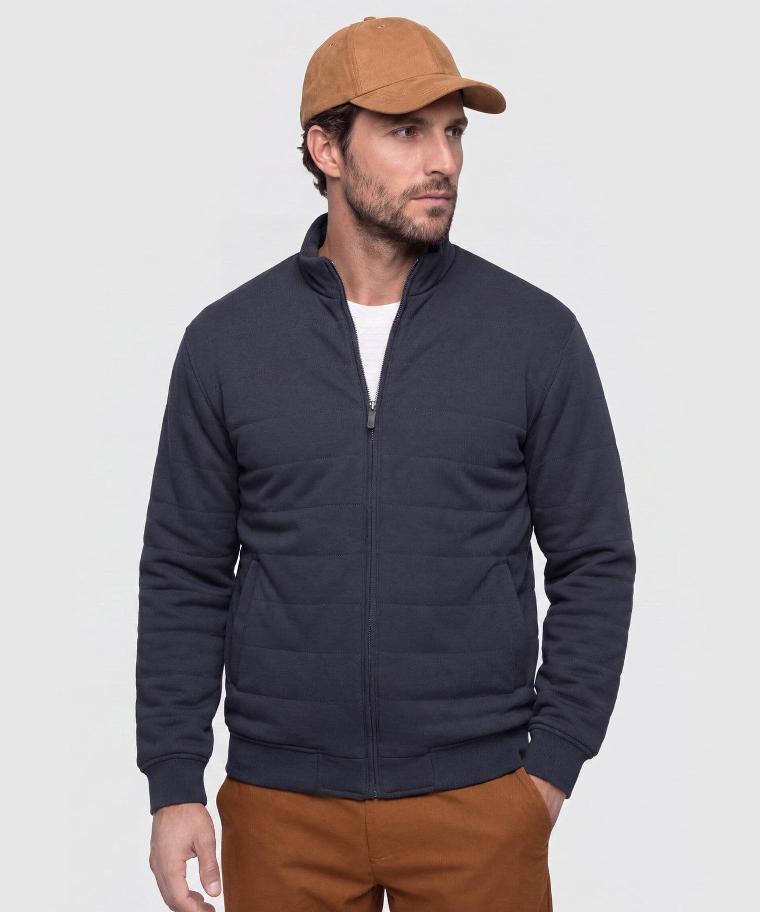 Chaqueta Palma Natural azul marino para hombre, vista 3